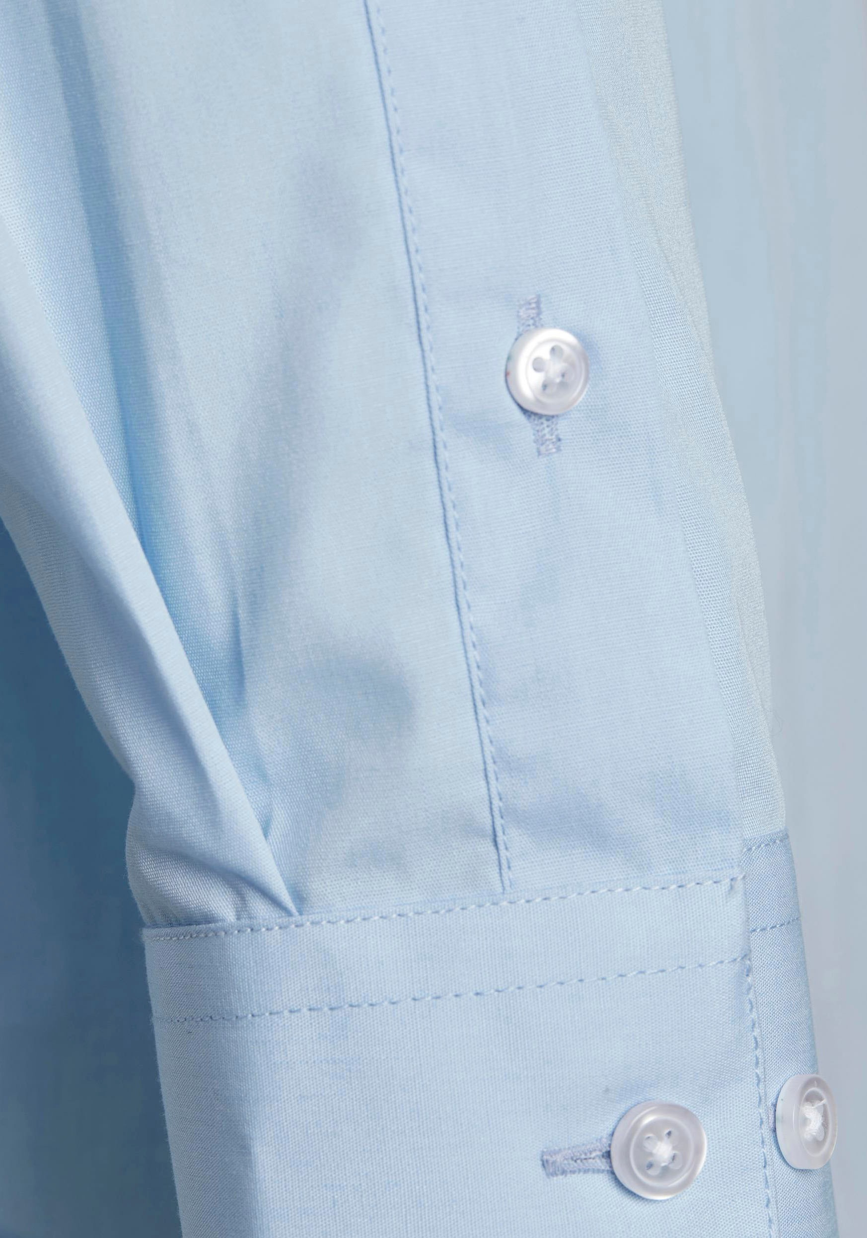 Jack & Jones Junior Langarmhemd »JJJOE SHIRT LS PLAIN NOOS JNR« Materialmix, regular fit