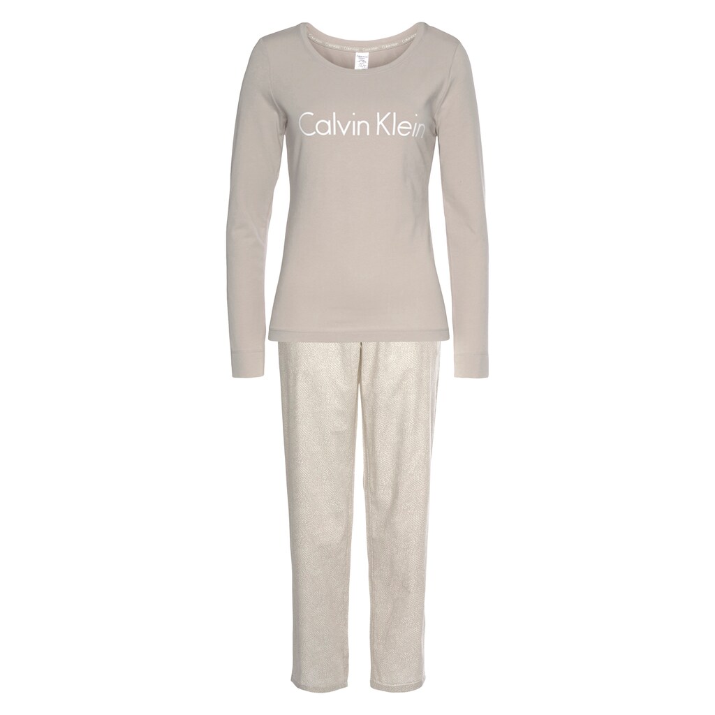 Calvin Klein Pyjama, (3 tlg.), mit Animal-Print-Hose