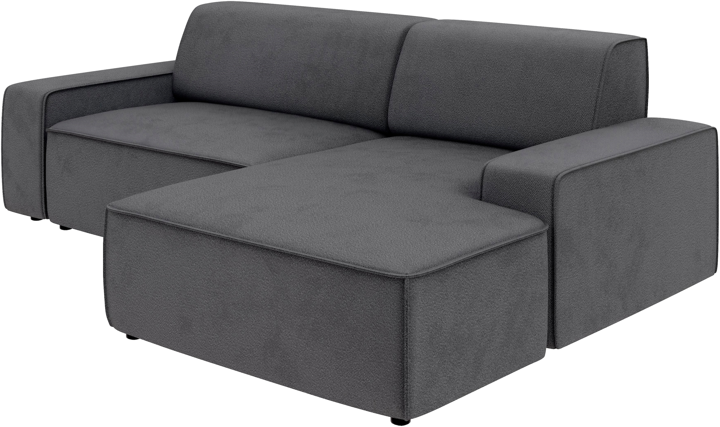 TRENDMANUFAKTUR Ecksofa »Graz, wahlweise mit Sitzvorschub und Bettkasten, L-Form, Breite 246 cm«, in Cord-, haustierfreundlichem LEO Struktur- oder LUMOS-3D-Bezug