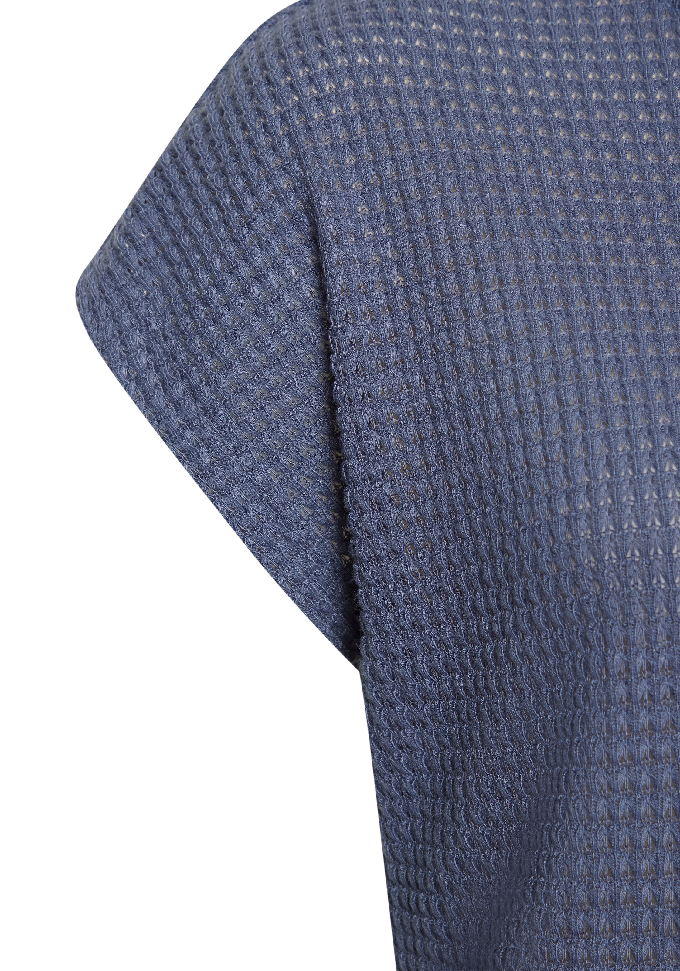Vivance Kurzarmshirt »mit modischer Waffelstruktur«, aus bügelfreier Strickqualität