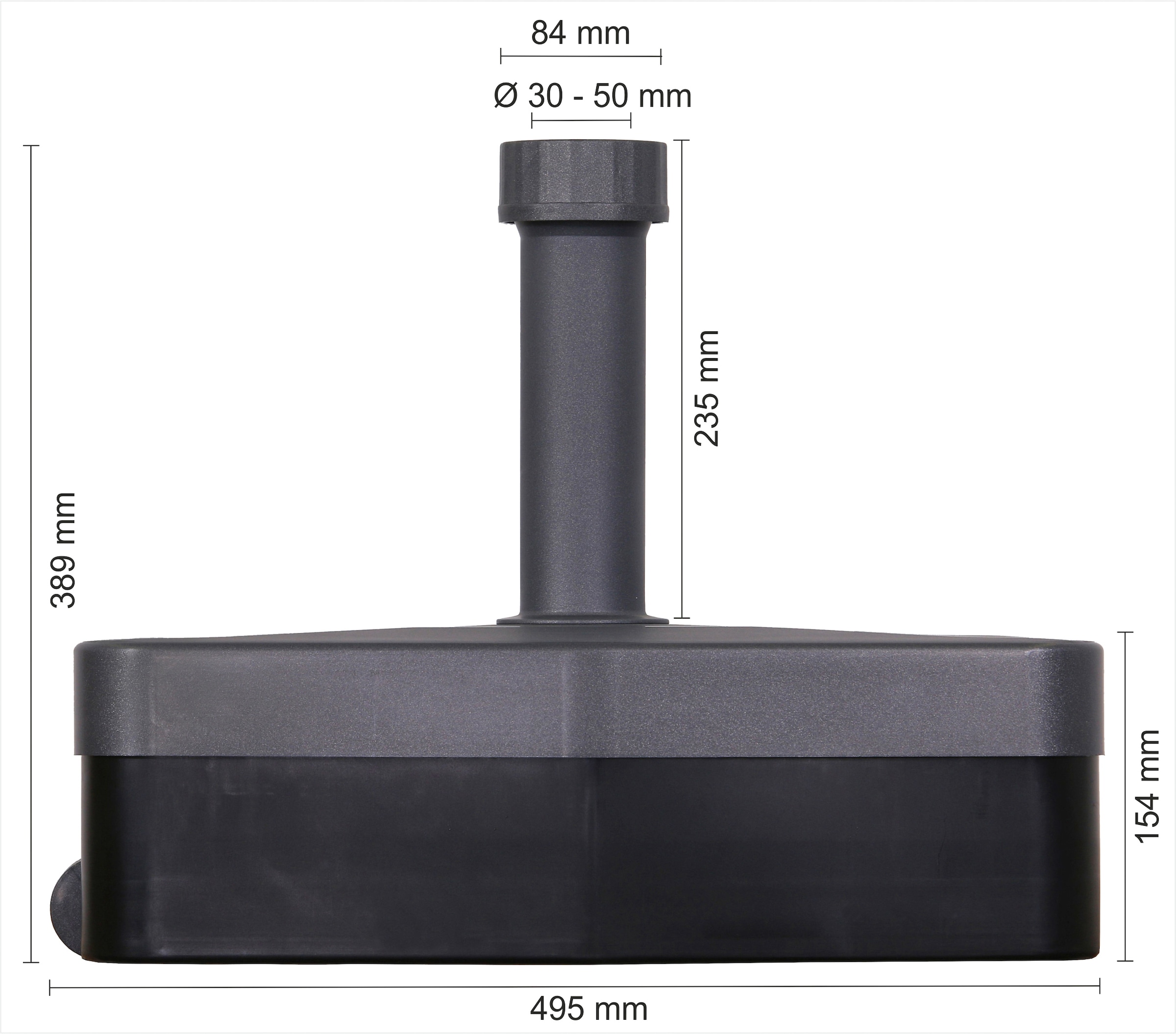 Schneider Schirme Kunststoffschirmständer »TOPSELLER!«, (), Passend für Schirmstockdurchmesser von 30 - 50 mm