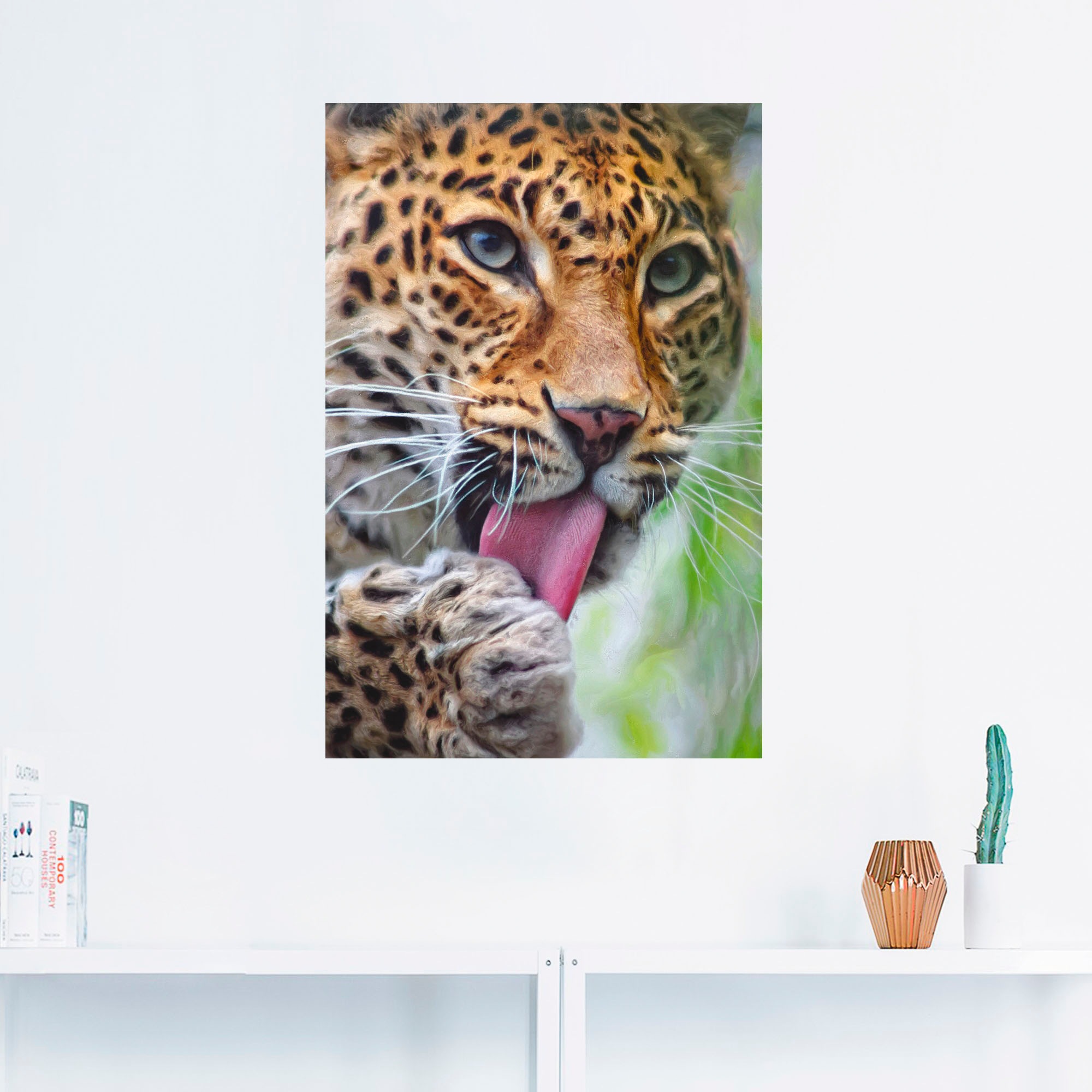 Artland Wandbild »Leopard«, Wildtiere, (1 St.), als Leinwandbild, Poster, Wandaufkleber in verschied. Größen