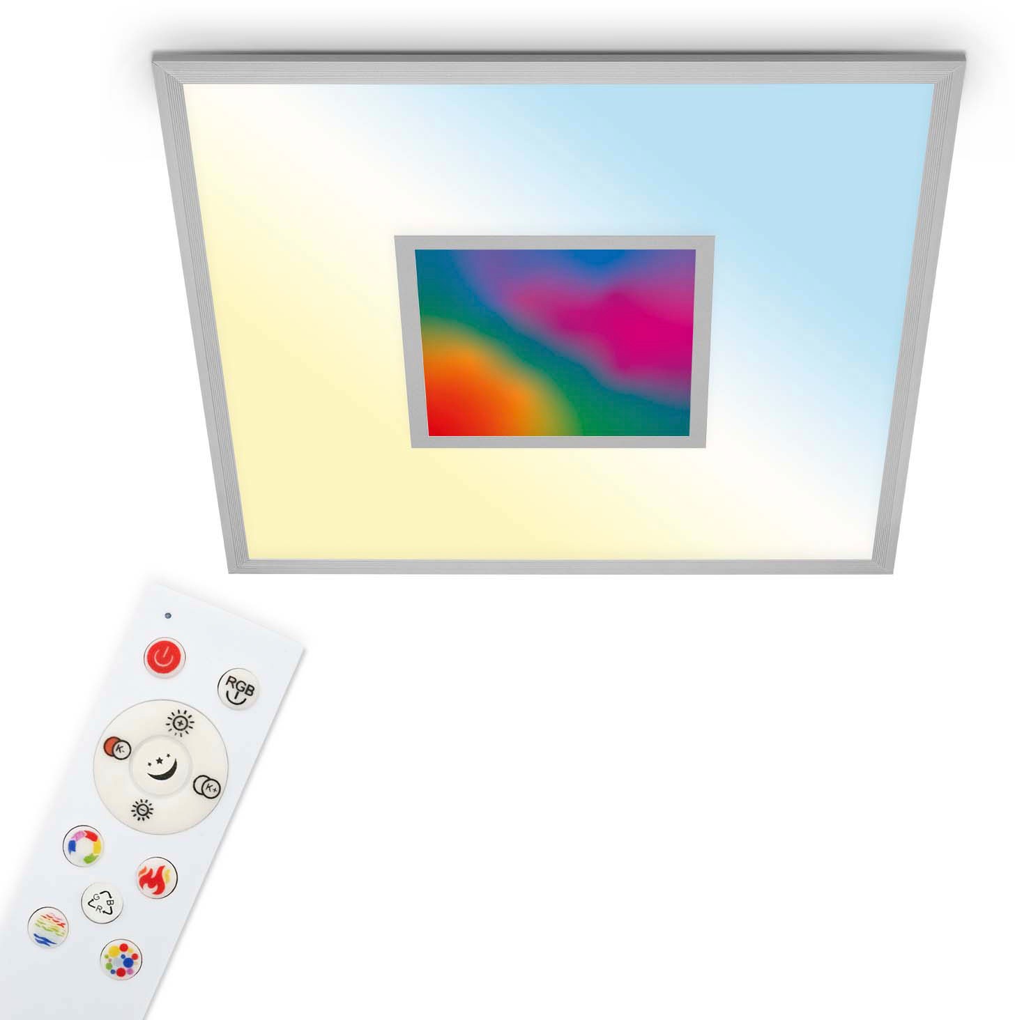 Telefunken LED Panel »319804TF MAGIC CENTO«, Leuchtmittel LED-Board | LED fest integriert, Deckenleuchte Panel CCT Steuerung Magic RGB Beleuchtung Centerlight