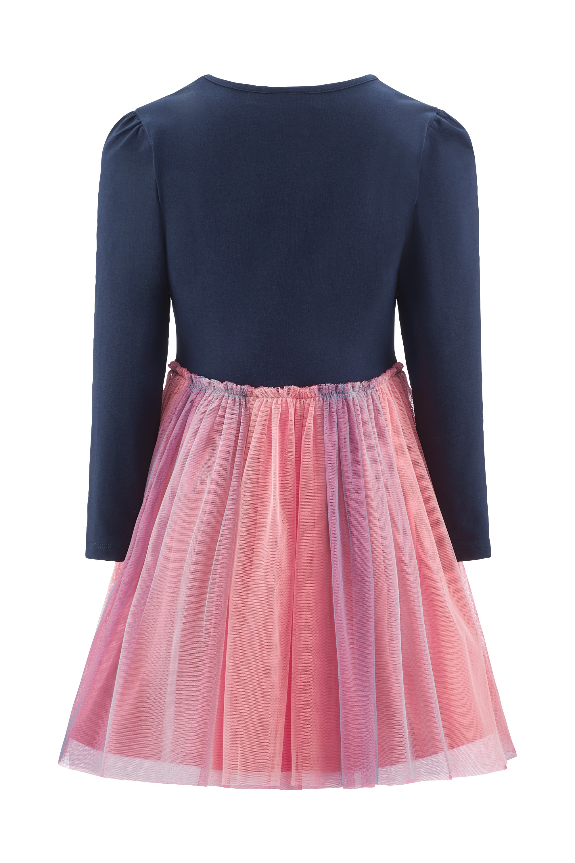 happy girls Jerseykleid Baumwollmischung, Blütenapplikationen