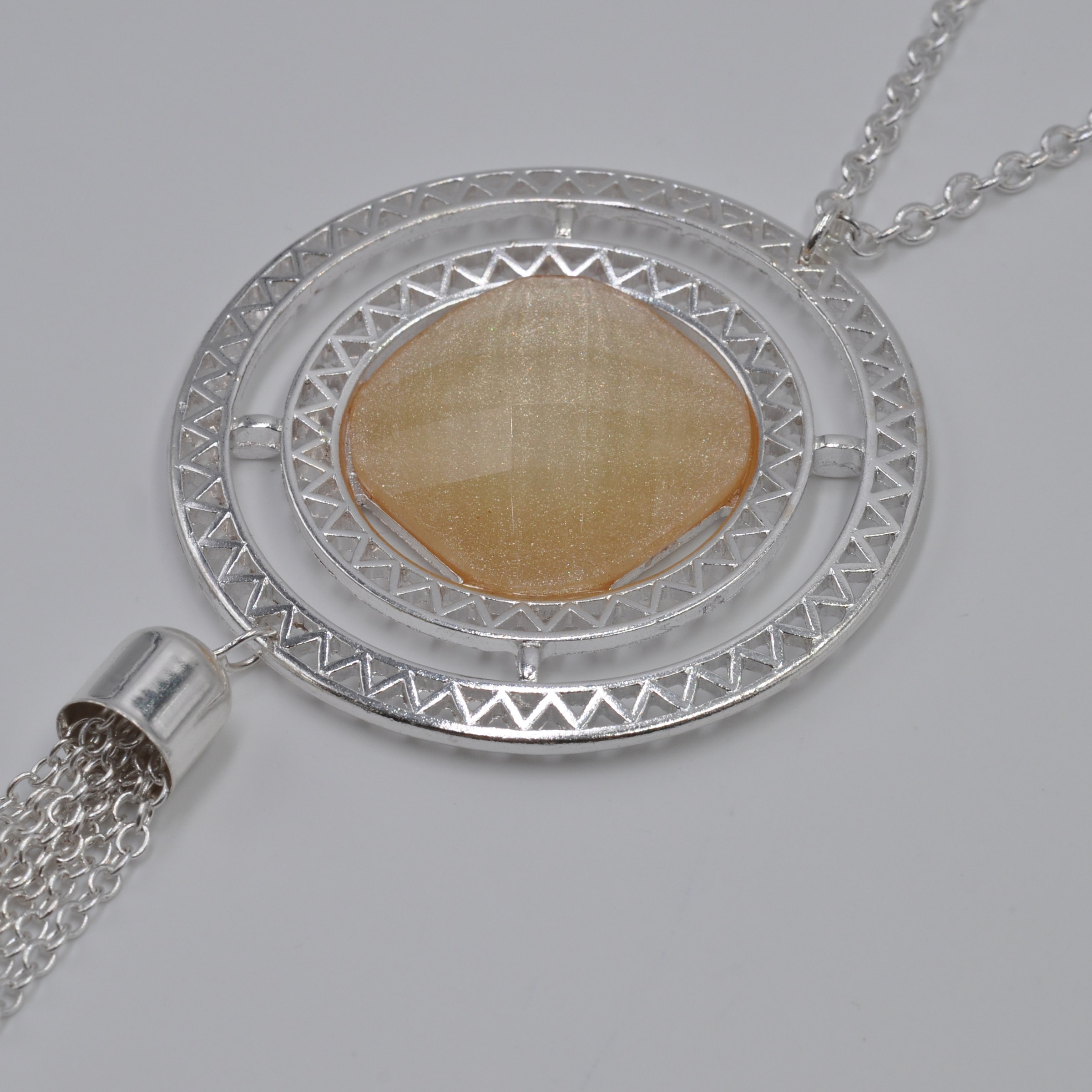 Firetti Lange Kette »Schmuck Geschenk Opal-Look Tassel Y-Kette«