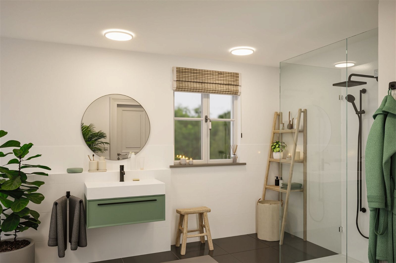 Paulmann LED Panel »Atria Shine IP20 rund 293mm 16W 2000lm 4000K«, 1 flammig, Backlight