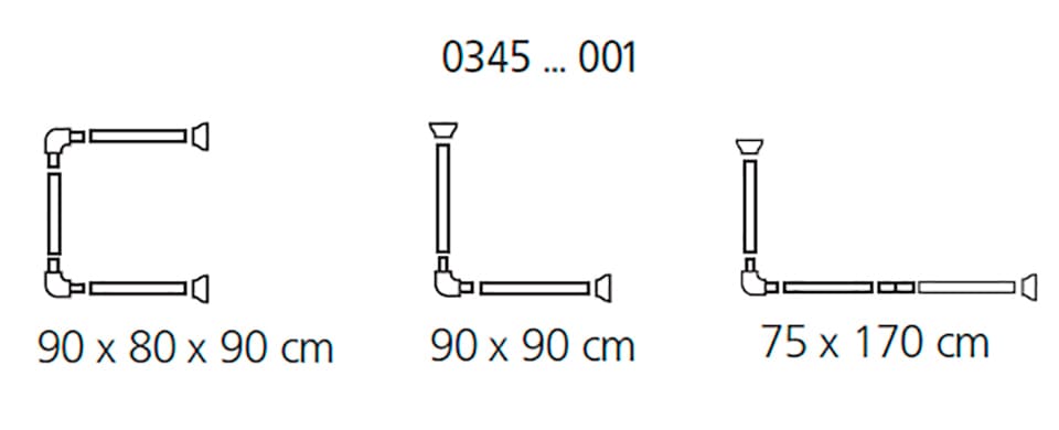 Wolke verschiedenen OTTO »Universalstange«, im 3 Kleine nutzbar Varianten kürzbar, Duschvorhangstange in Duschvorhänge, Online-Shop für