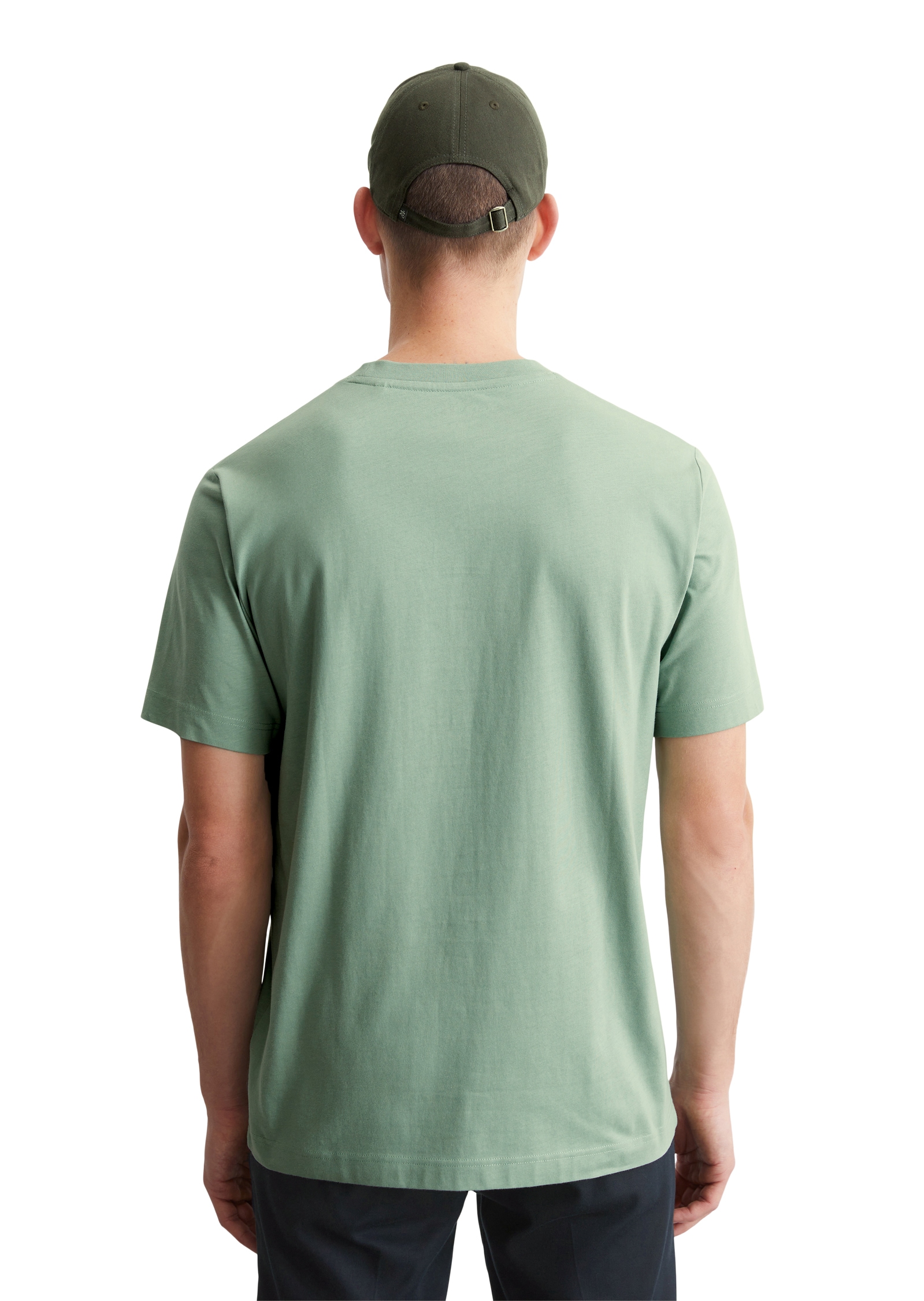 Marc O'Polo T-Shirt, mit tonigem Label-Print vorne