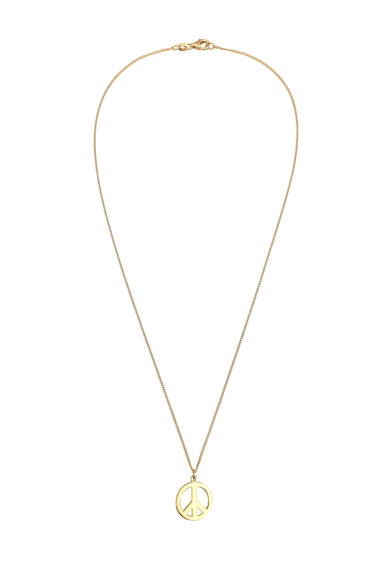 Elli Kette mit Anhänger »Halskette Boho Peace Zeichen 925 Silber«