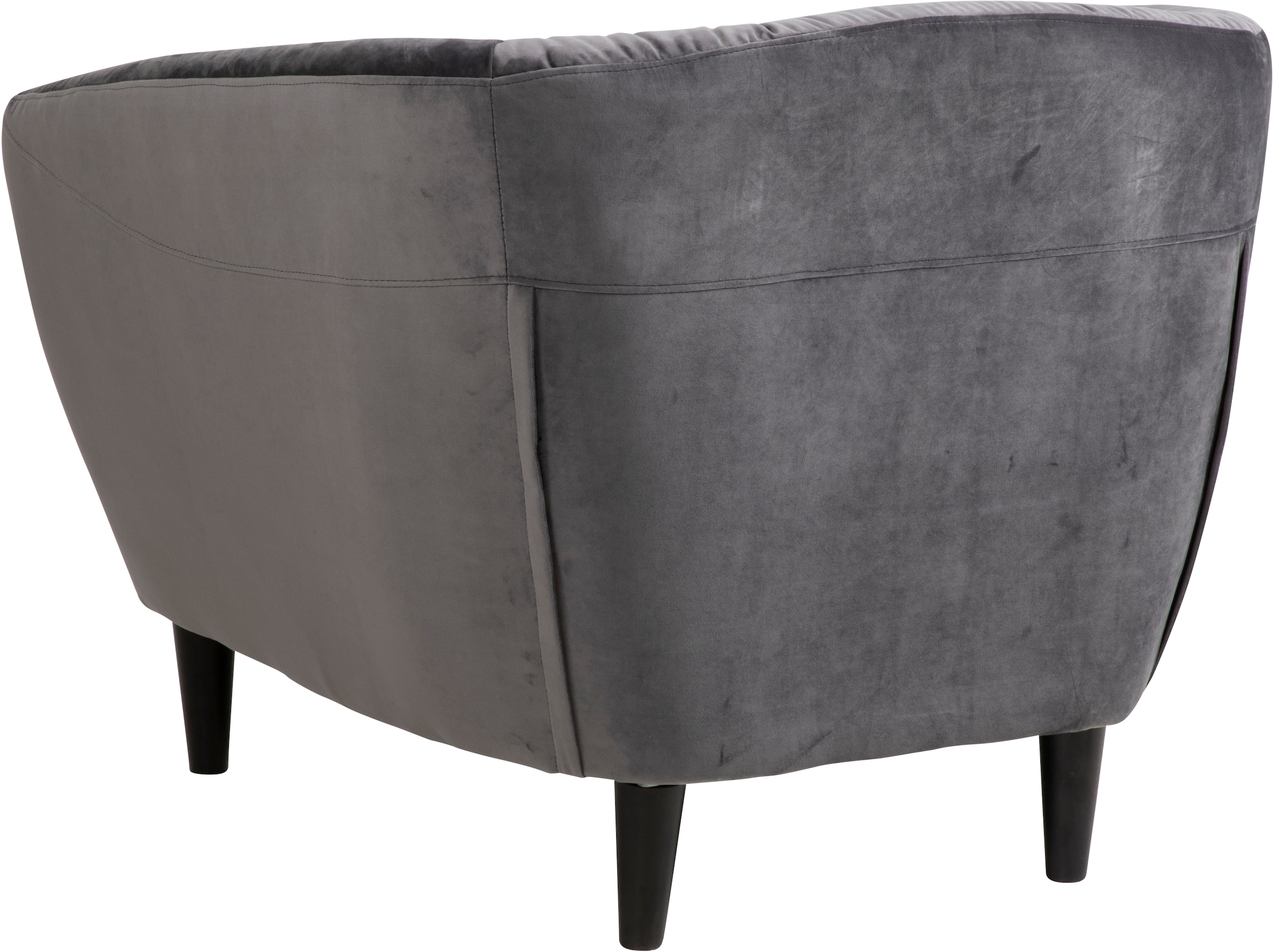 ACTONA GROUP Loungesessel »Ria Armlehnstuhl, Polstersessel, Einzelsofa, Relaxsessel,«, 1-Sitzer, Samtstoff, Massivholz-Beine, Taschenfederkern, Tufting