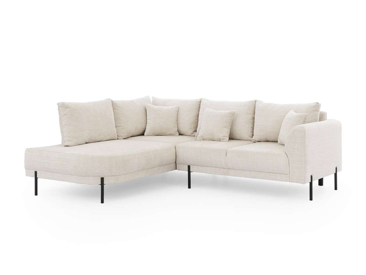 Home affaire Ecksofa »NELLIA L-Form mit Ottomane rechts oder links bestellbar, Breite 231 cm« enthält 5 Rückenkissen, angenehmen Sitzkomfort, belastbar bis 480kg