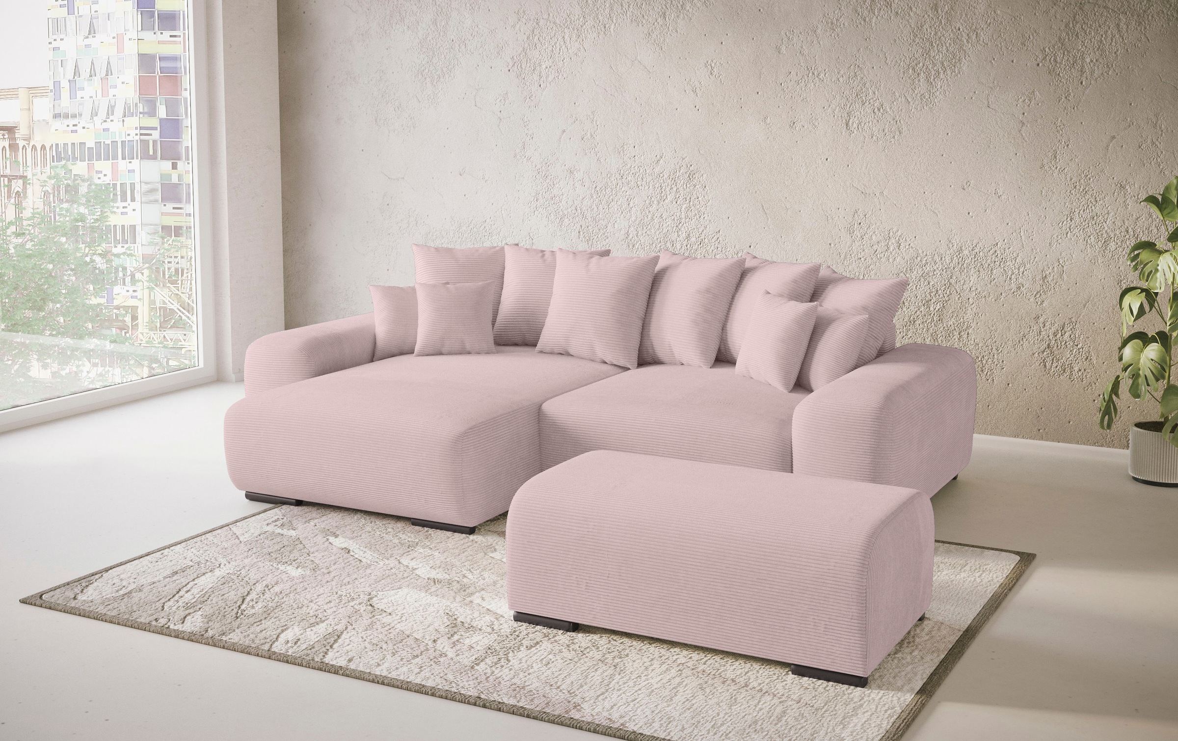 Mr. Couch Polsterecke »Sundance II«, Dauerschläfer mit EasyBett-Schlaffunktion, Bettkasten