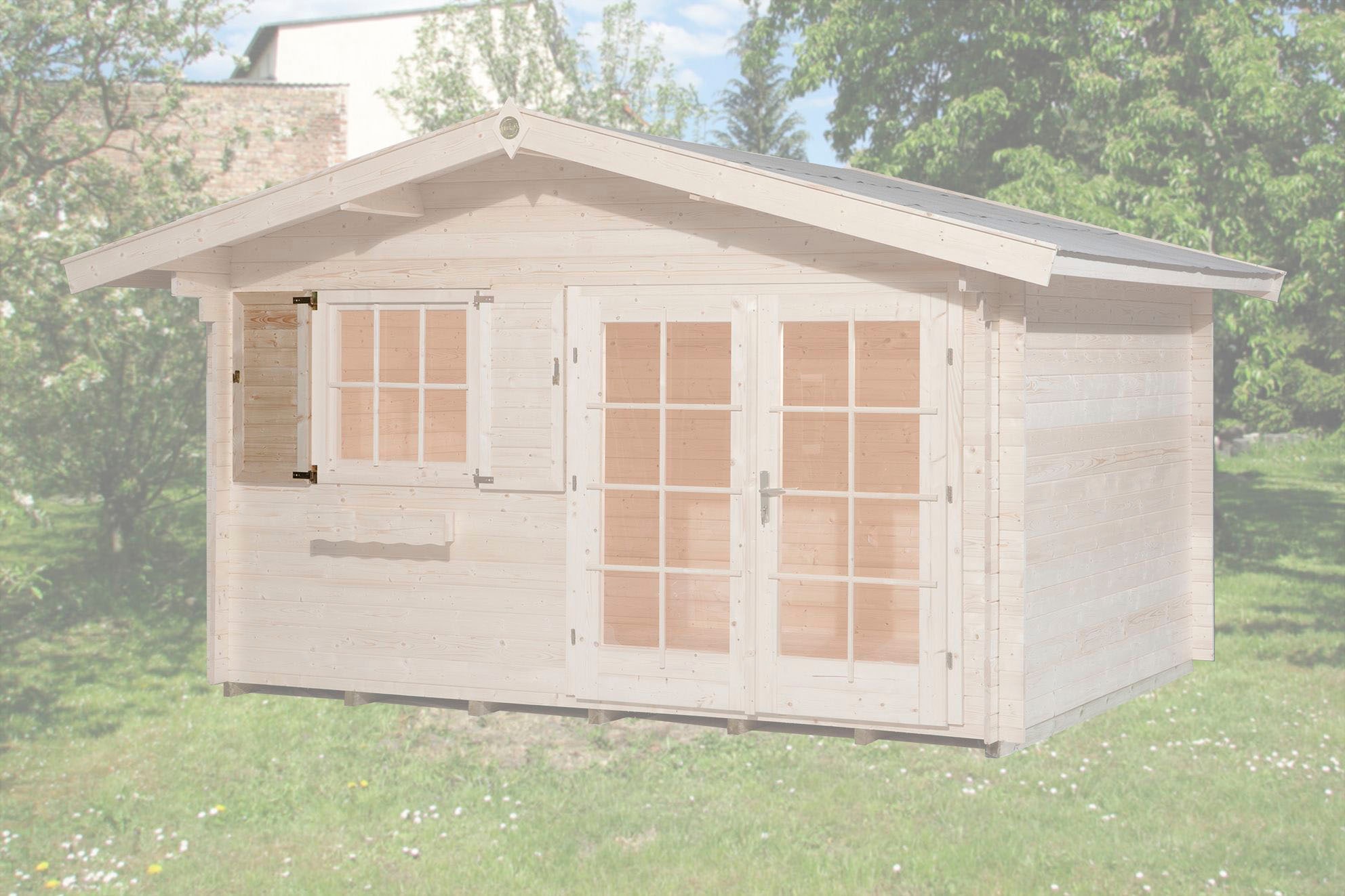 weka Fensterladen »1-seitig für Fenster 91x91cm, natur« Zusätzlicher Schutz vor Einbrüchen