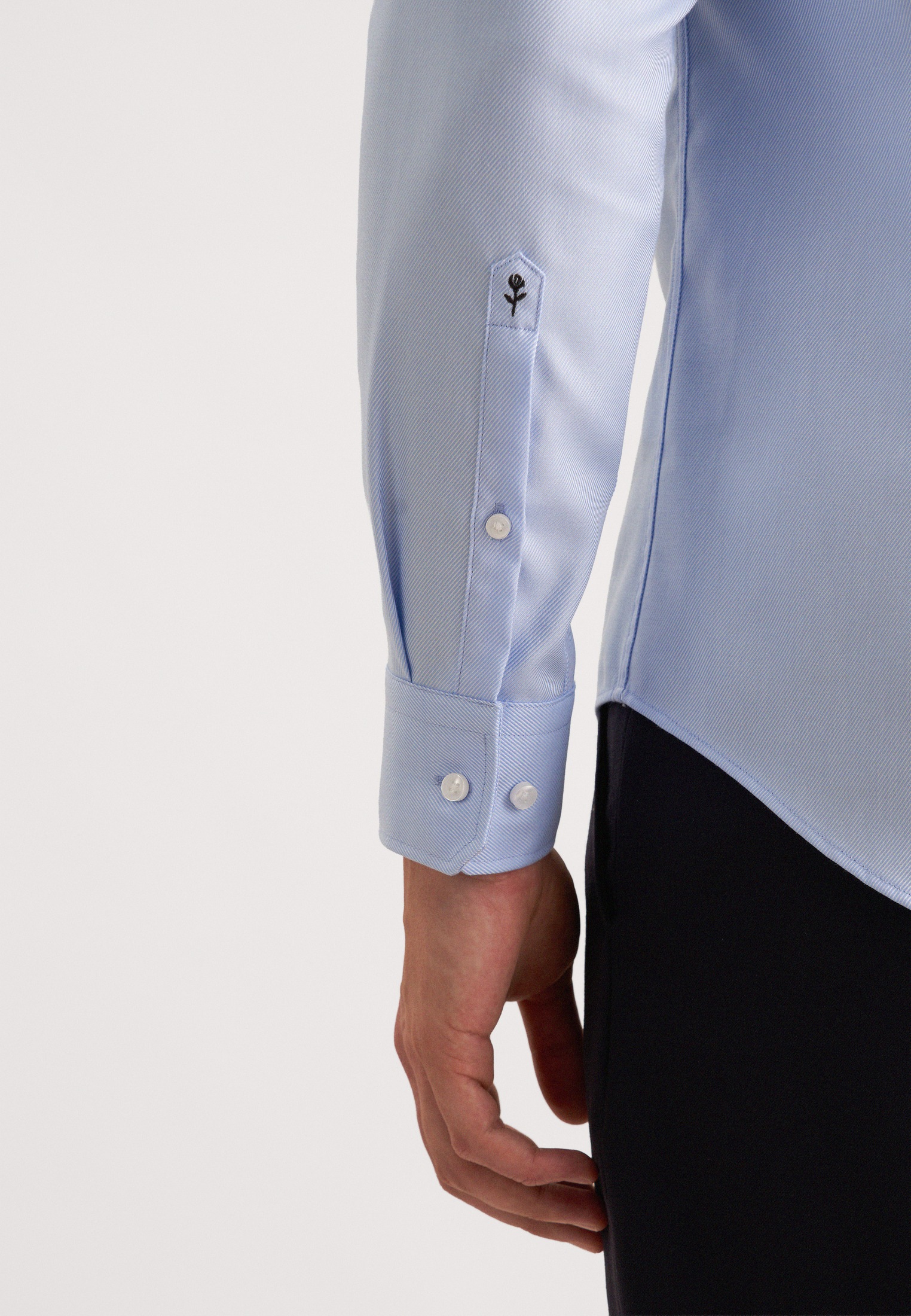 seidensticker Businesshemd »Schwarze Rose« Slim 1/1 Kentkragen Uni