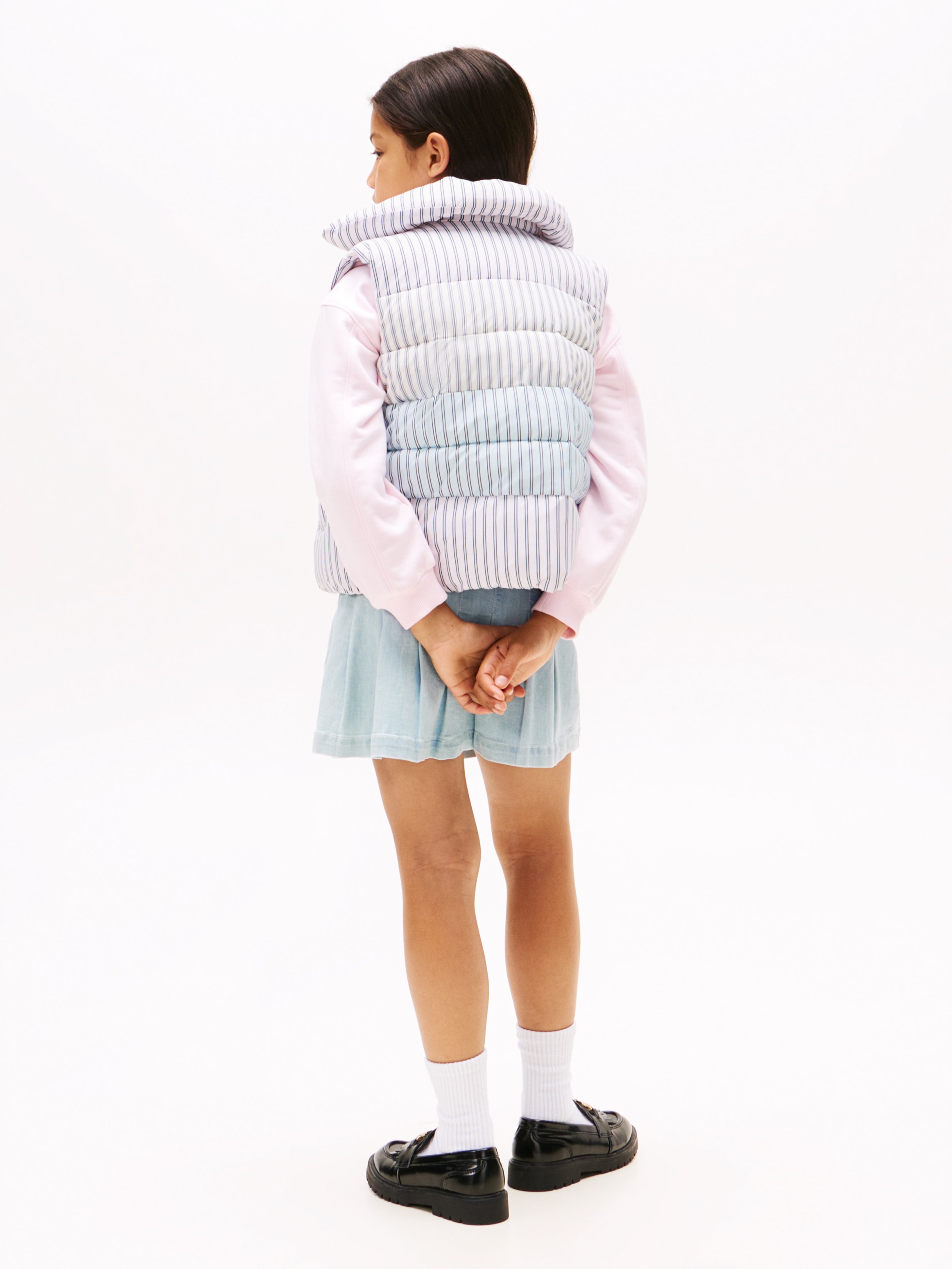 Tommy Hilfiger Steppweste »MIX STRIPE VEST«, für Kinder bis 16 Jahre, cooles Streifen-Design