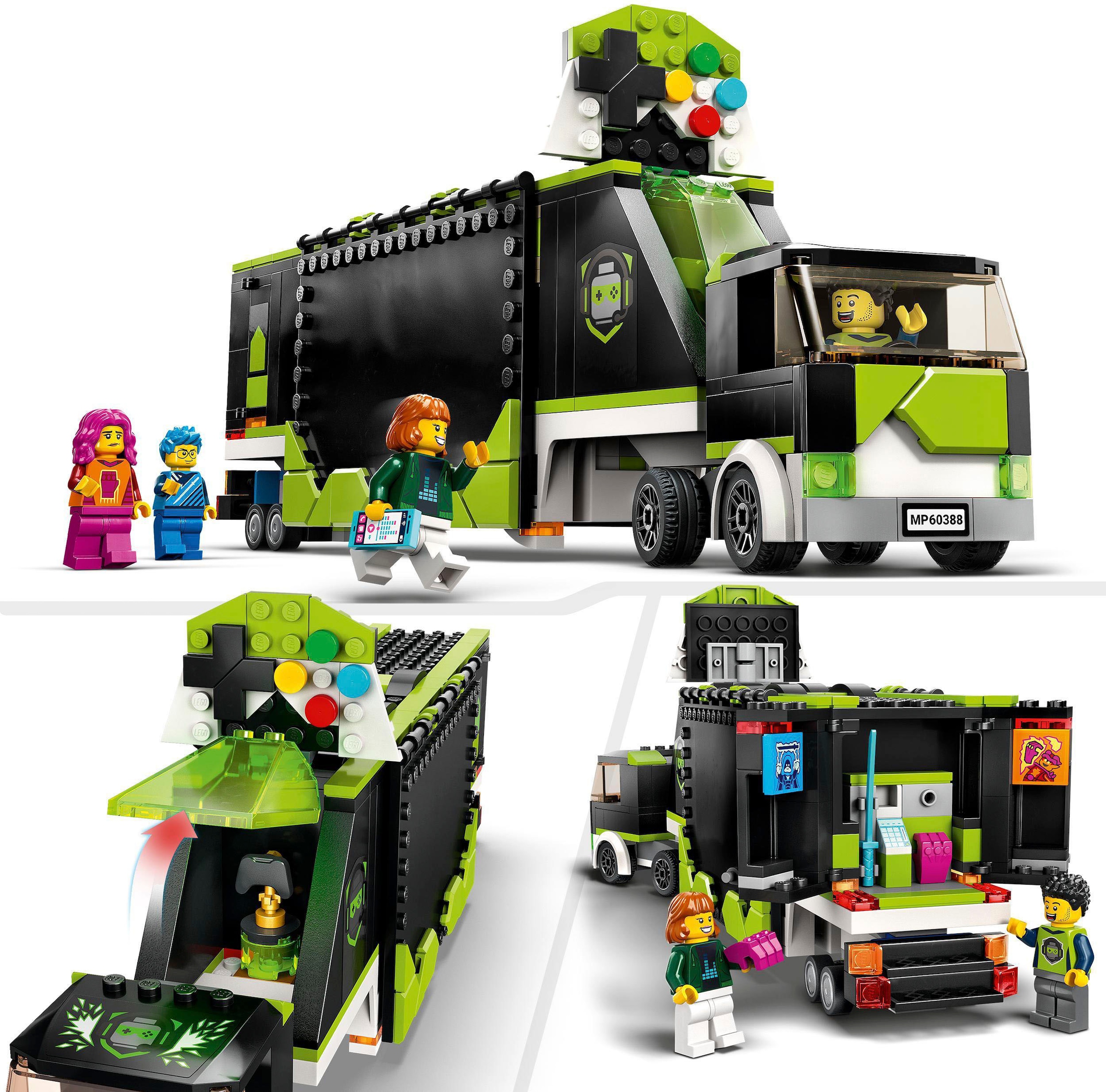 LEGO® Konstruktionsspielsteine »Gaming Turnier Truck (60388), LEGO® City«, (344 St.), Made in Europe