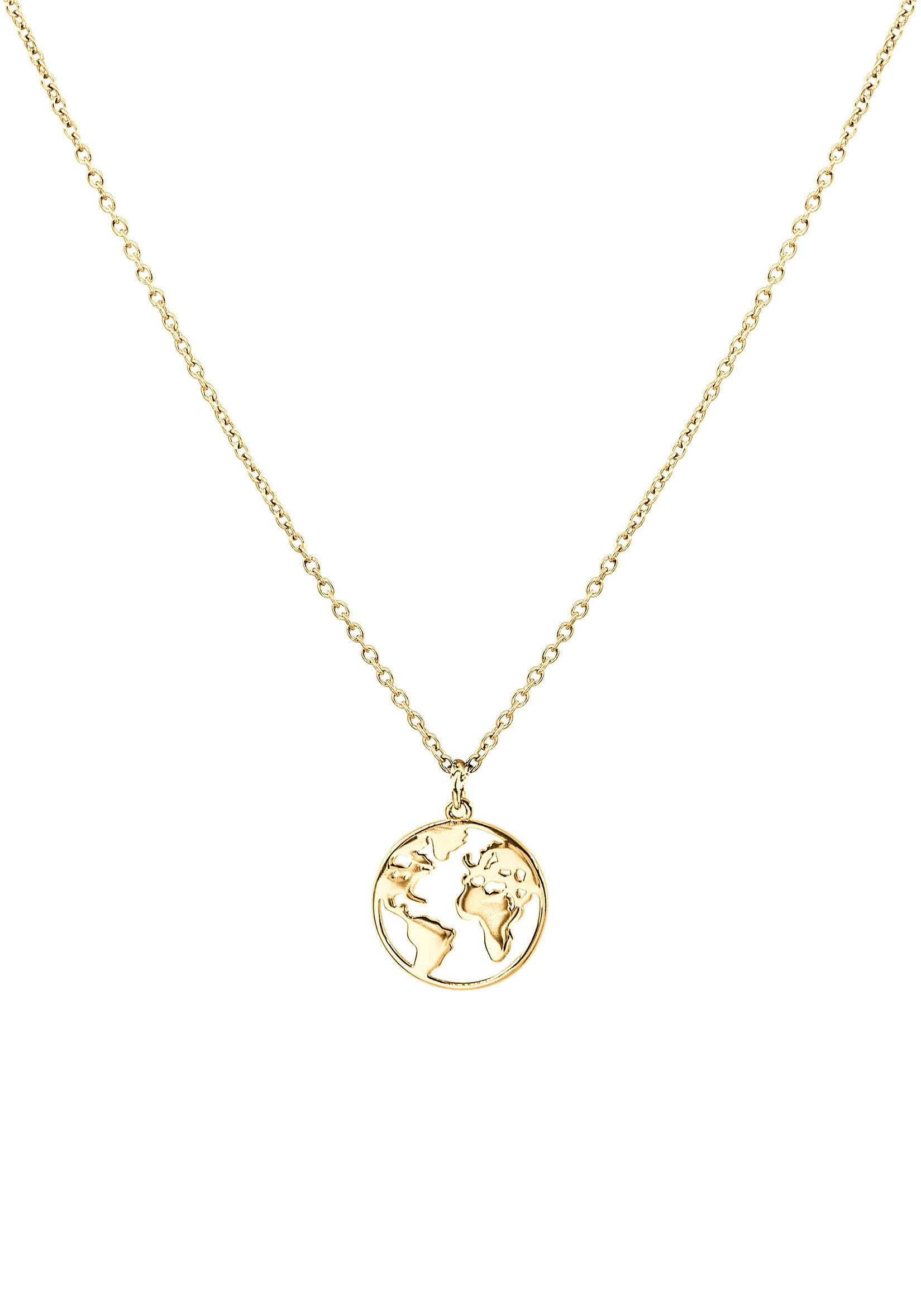 Purelei Kette mit Anhänger »Schmuck Geschenk Worldmap, mit Welt-Motiv, Necklace-WorldMap«