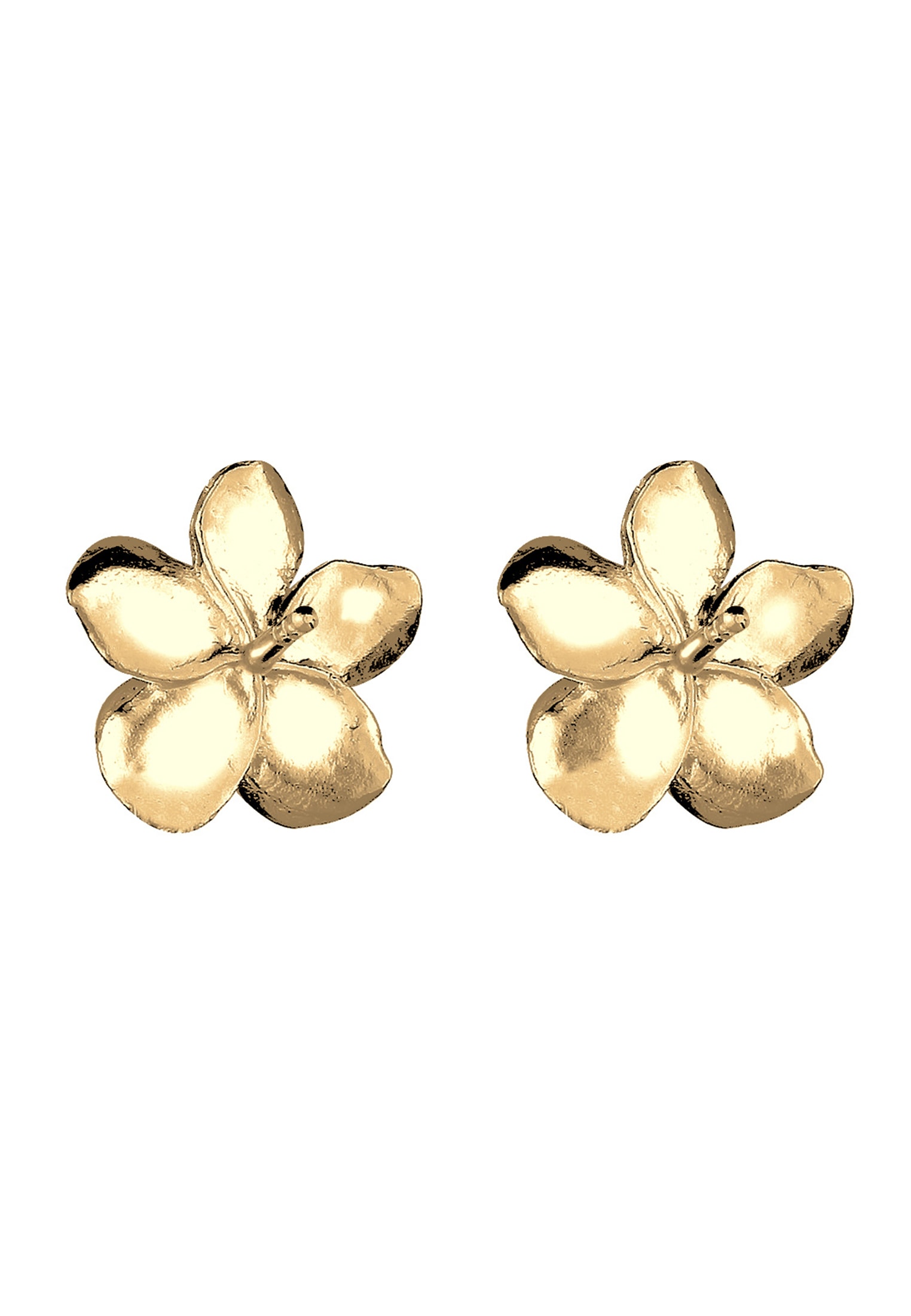 Elli Paar Ohrstecker »Ohrringe Frangipani Blüte Blume Filigran 925 Silber«