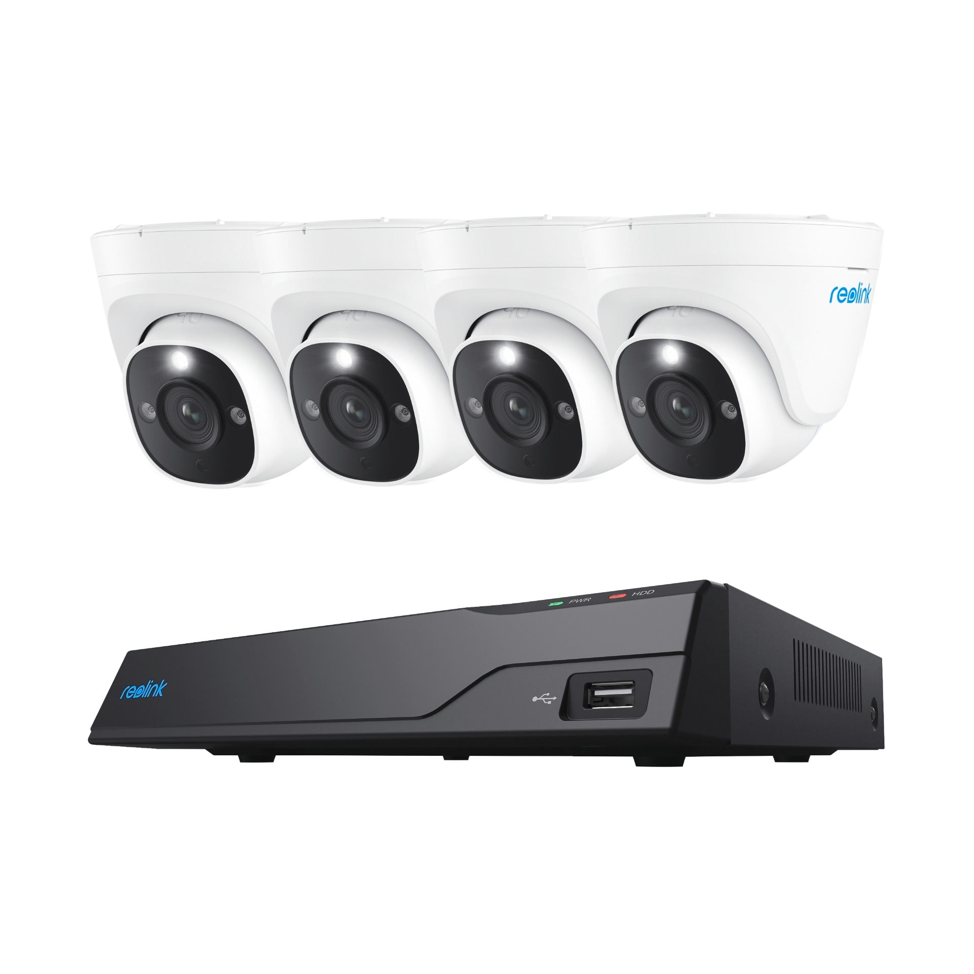 Reolink Überwachungskamera »NVS8-8MD4 - 4K UHD Sicherheitssystem, 8-Kanal NVR«, Außenbereich, 30m scharfe Nachtsicht, 24/7 Aufnahme, intelligente Erkennung