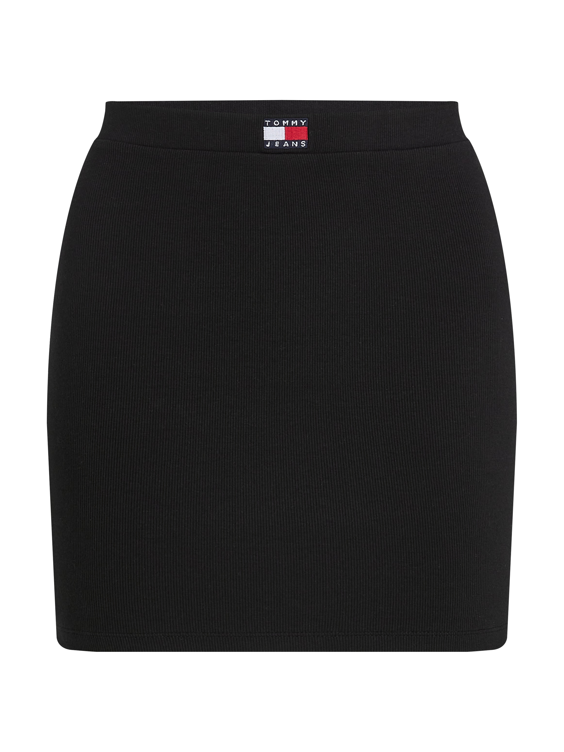 Tommy Jeans Jerseyrock »TJW RIB BADGE BODYCON SKIRT«, mit Logo-Badge, Rippware