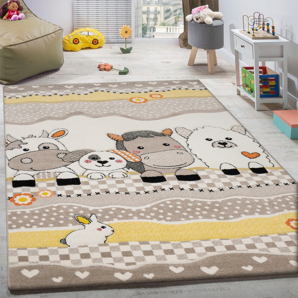 Paco Home Kinderteppich »Diamond 639«, rechteckig