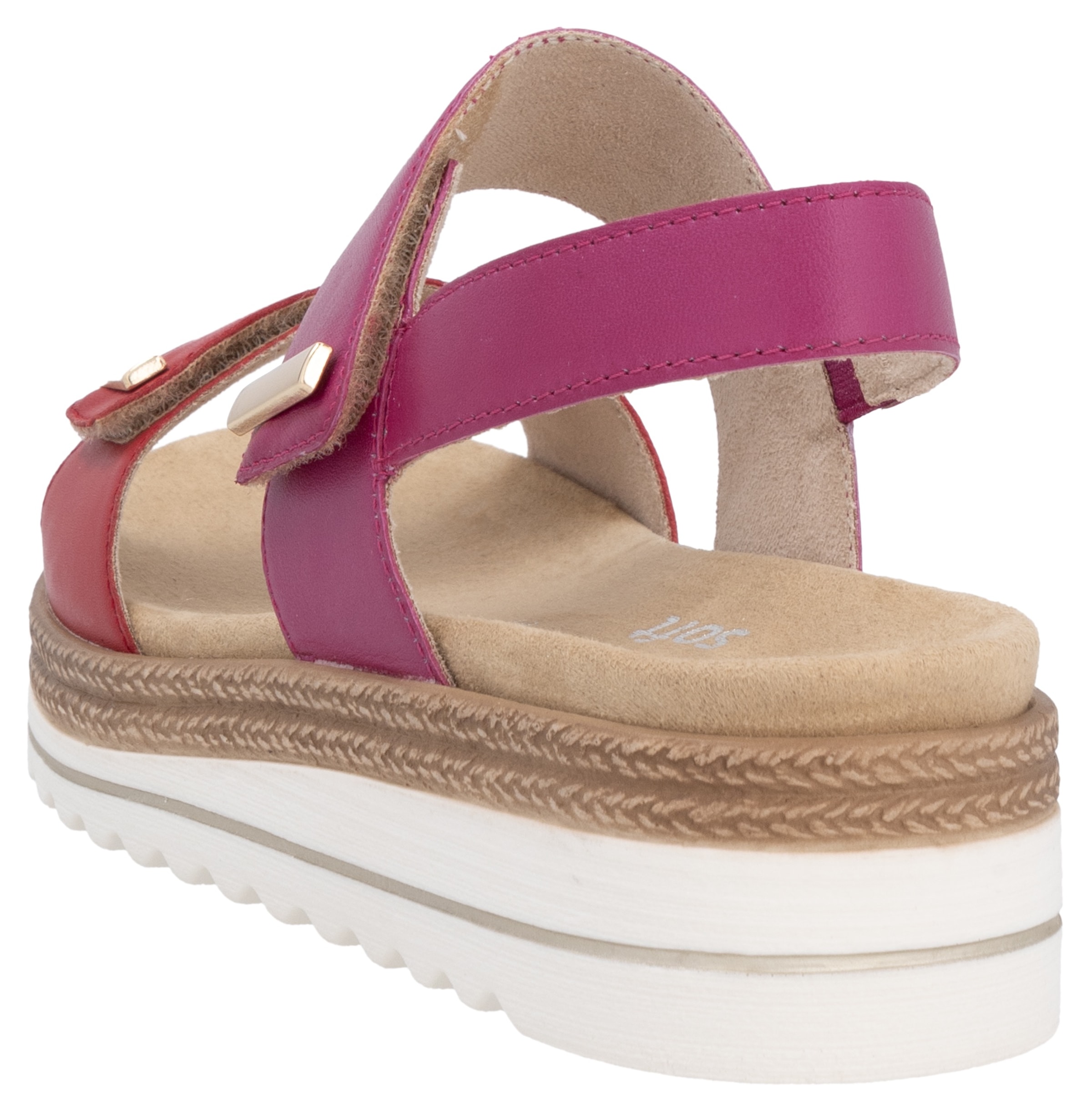 Remonte Keilsandalette, Riemchensandale, Bequemschuh mit Schmuckelementen