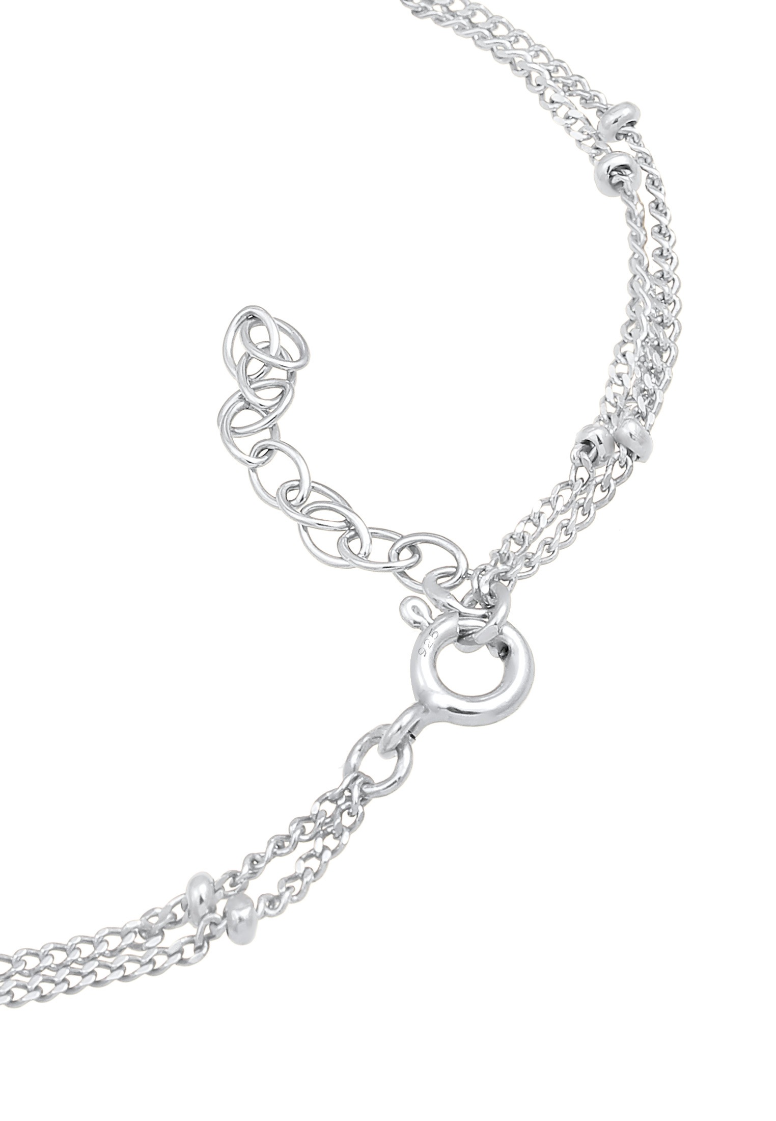 Elli Armkette »Armband Layer Kugel Kettchen Basic Trend 925er Silber«