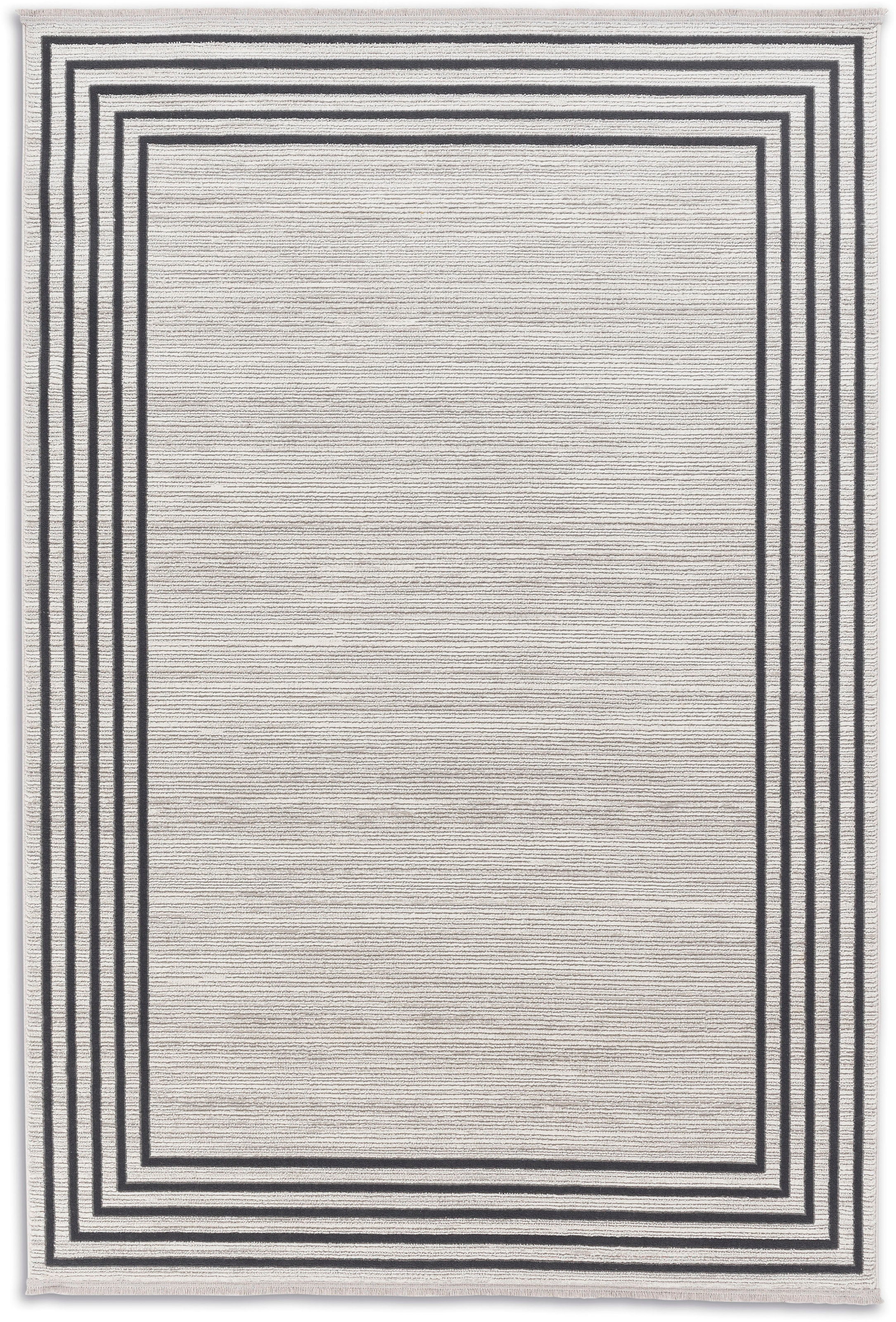 ASTRA Teppich »Vercelli OTTO rechteckig, Oberfläche, 231/232 Fransen, online 3-D Kurzflorteppich«, bei wollig weiche Effekt, Wohnzimmer mit