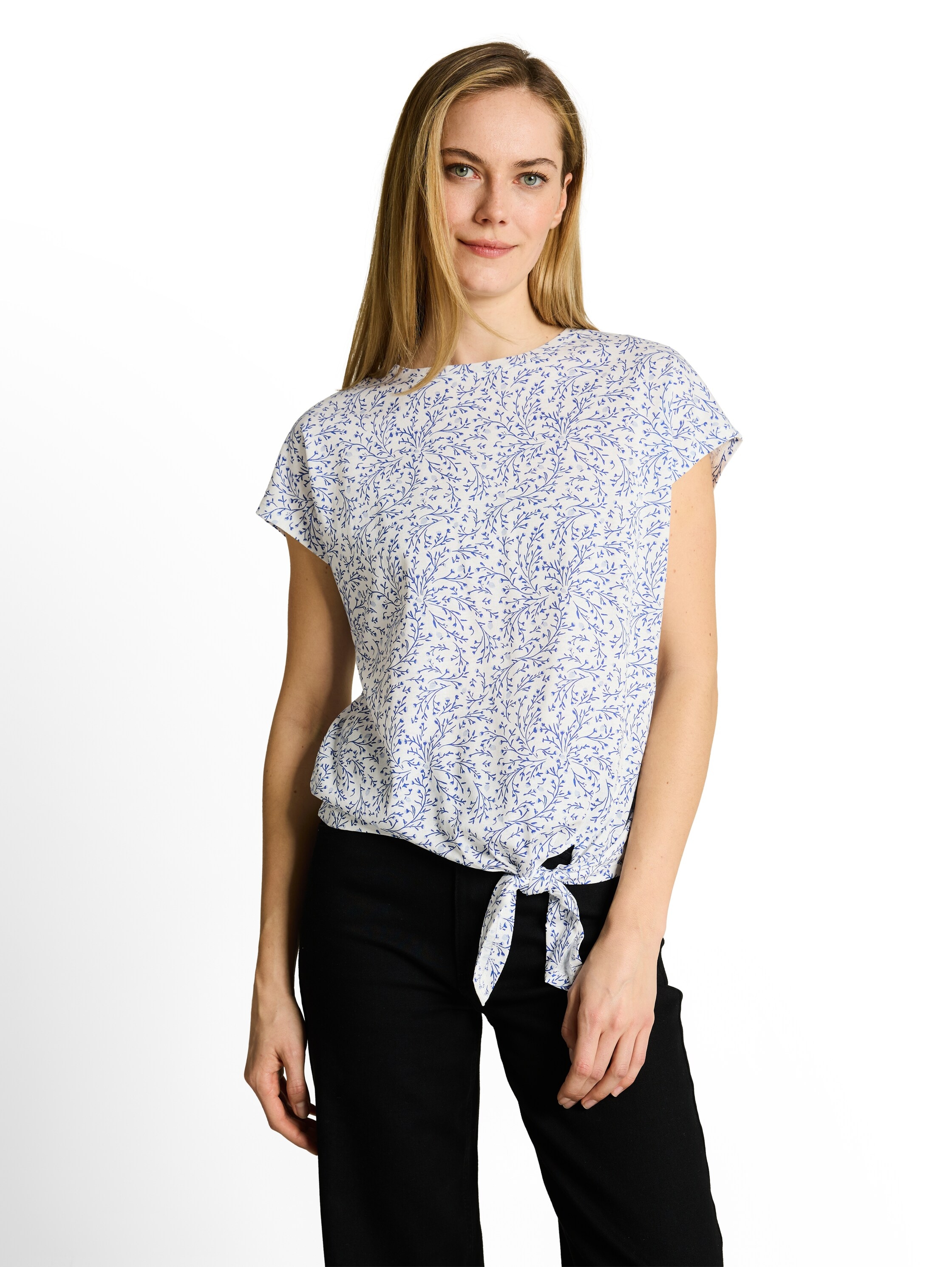 TOM TAILOR Kurzarmshirt Sommershirt mit Allover-Muster