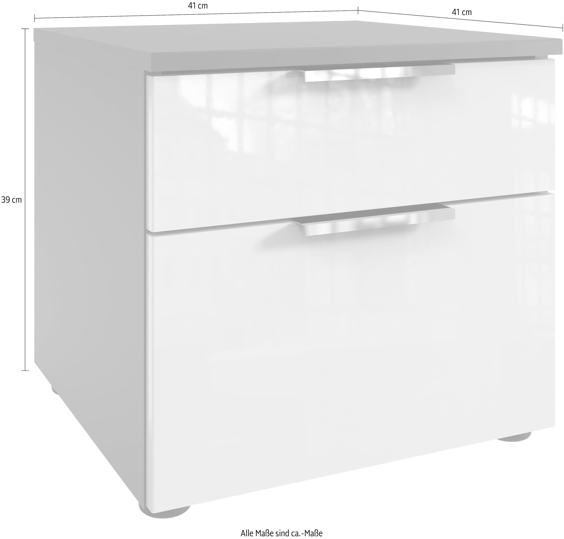 Wimex Nachtkommode »level36 D by fresh to go«, mit soft-close Funktion und Lackfronten, 2 Schubladen