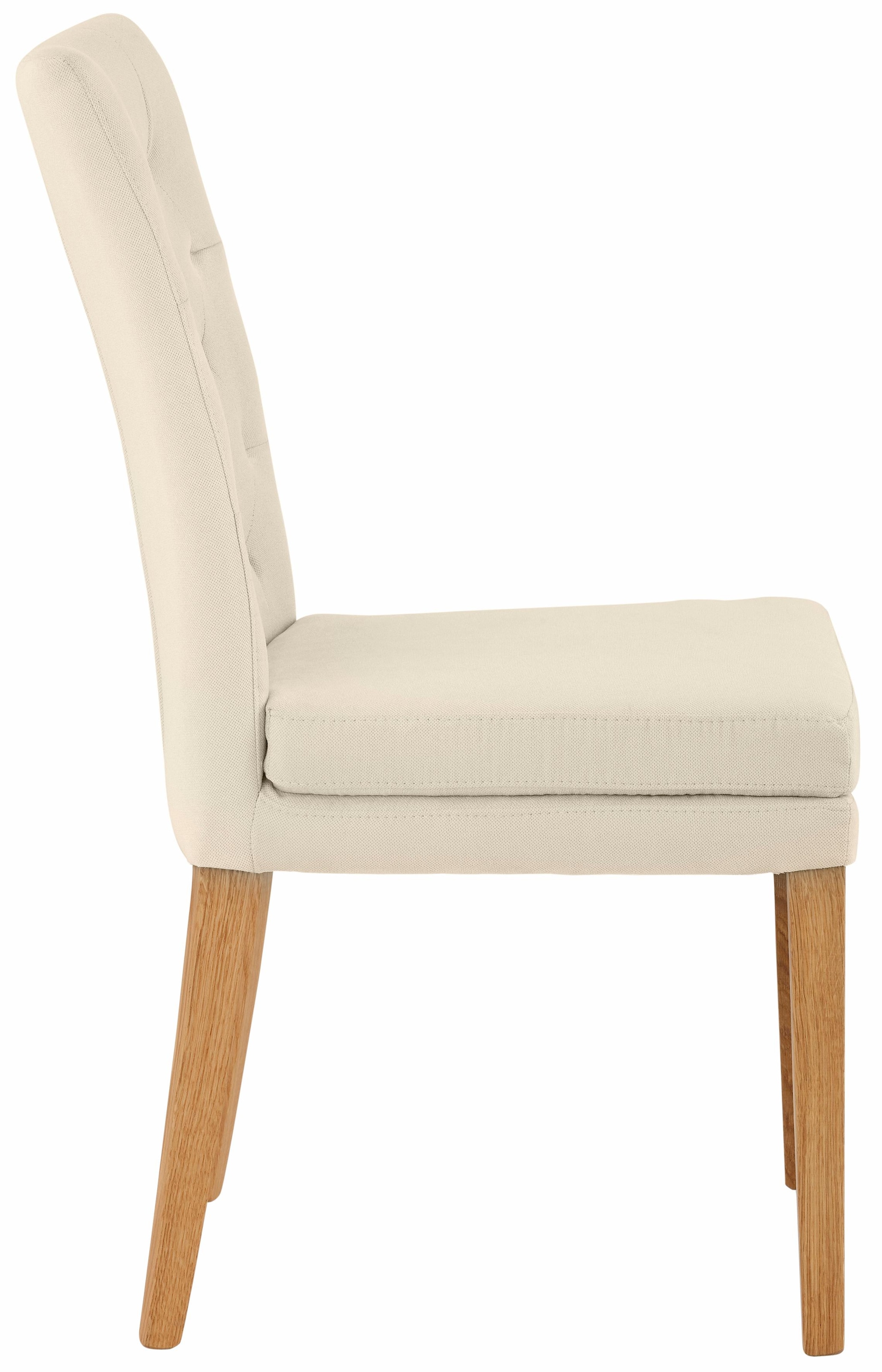 Home affaire Esszimmerstuhl »Colorado BESTSELLER Polsterstuhl«, (Set), 4 St., Luxus-Microfaser, Beine in eiche oder nussbaum. Im 2er, 4er oder 6er-Set