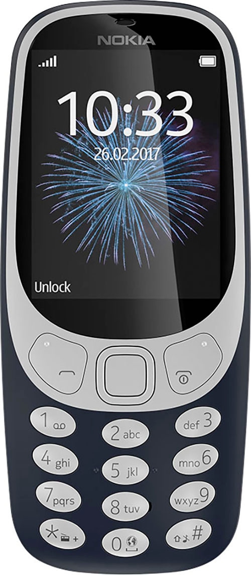 Nokia Handy »3310«, Blau, 6,1 bei jetzt 2 MP Speicherplatz, OTTO GB cm/2,4 16 Zoll, Kamera