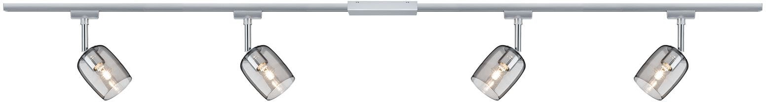 Paulmann Schienensystem-Leuchten »URail Set G10 Blossom Rauch Chrom matt max. 4x10W Schienensystem«, G9