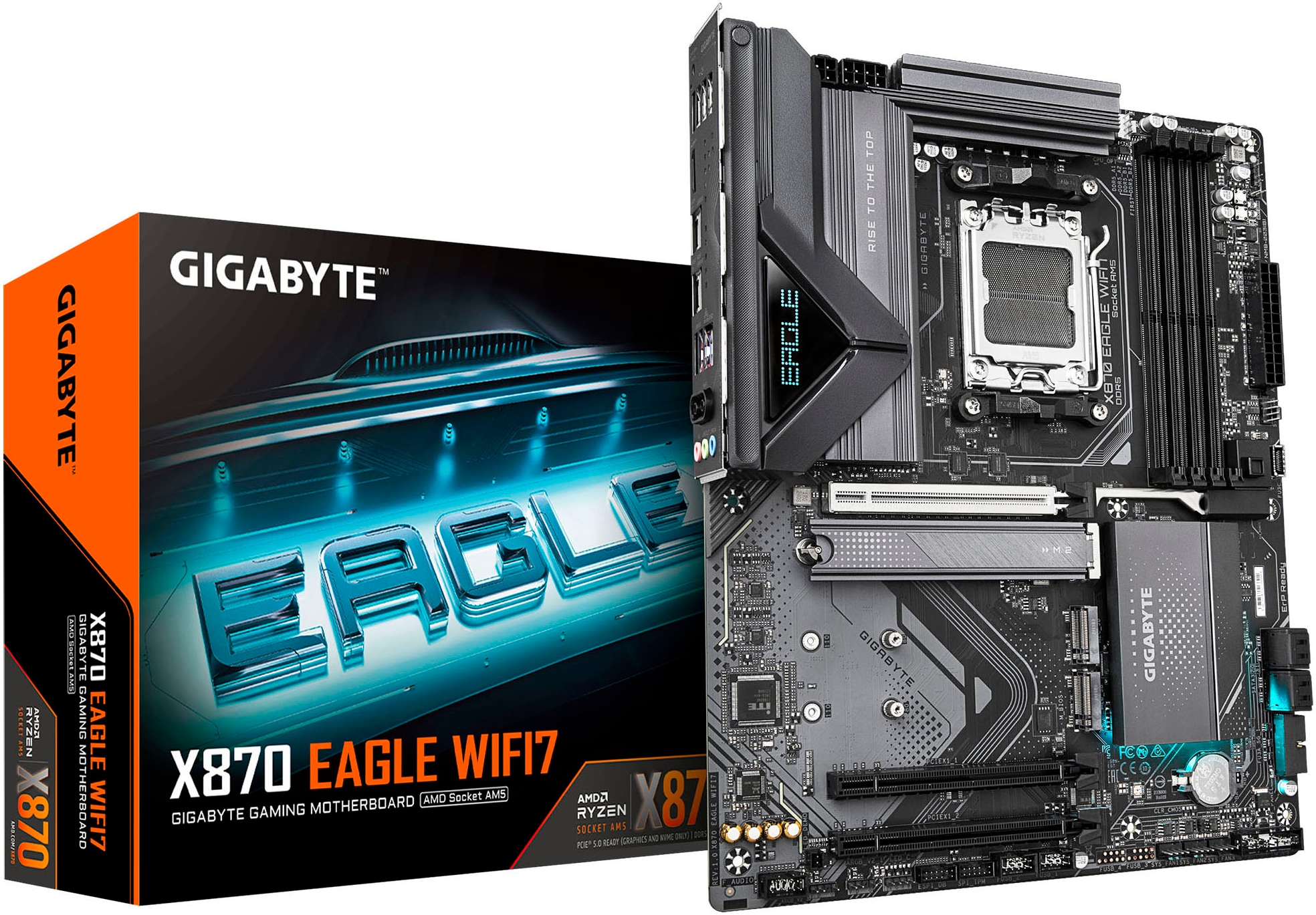 Gigabyte Mainboard "X870 EAGLE WIFI7 Mainboard - Unterstützt AMD Ryzen 9000 CPUs, 14+2+2 P"