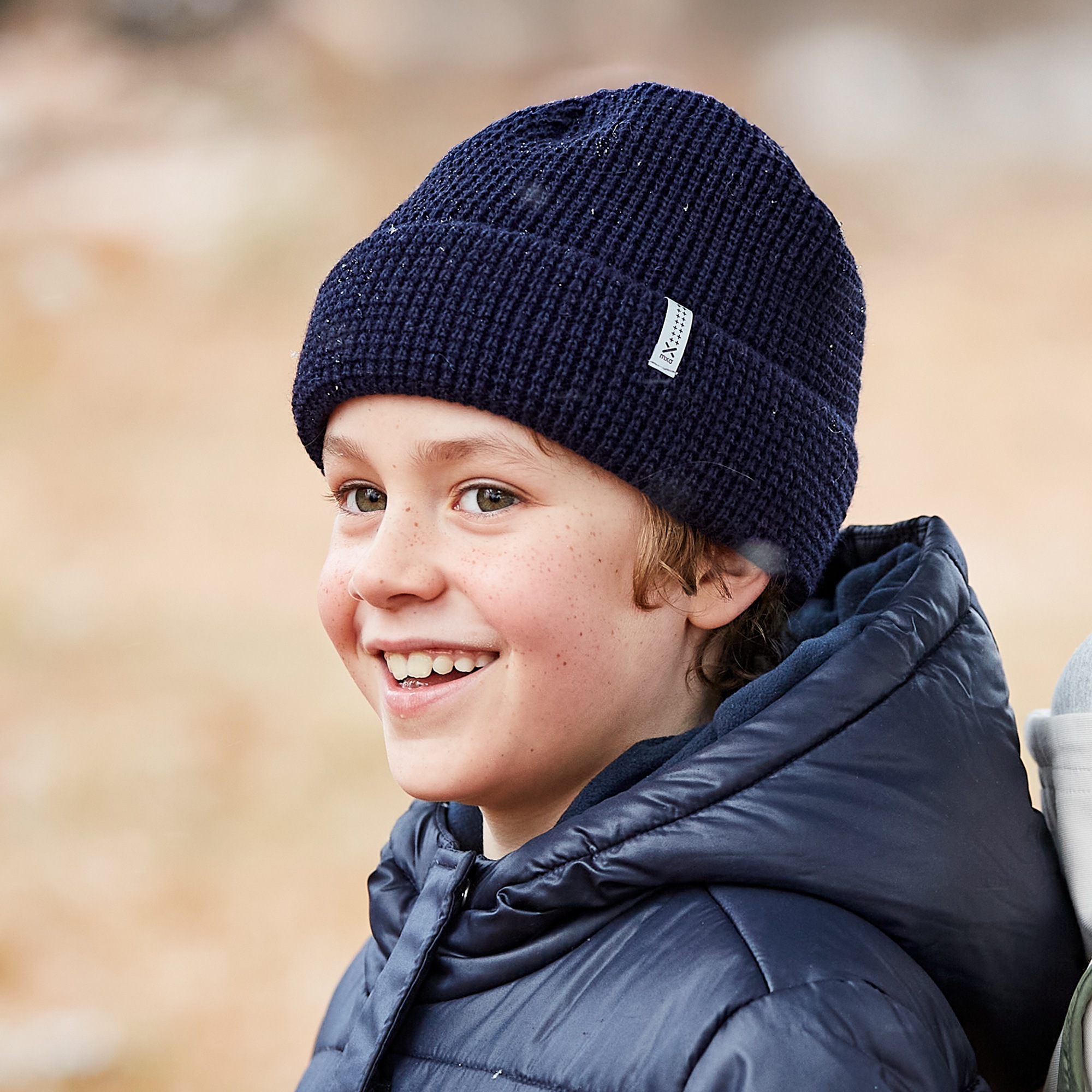 MAXIMO Strickmütze Wollanteil, gefüttert, breiter Umschlag