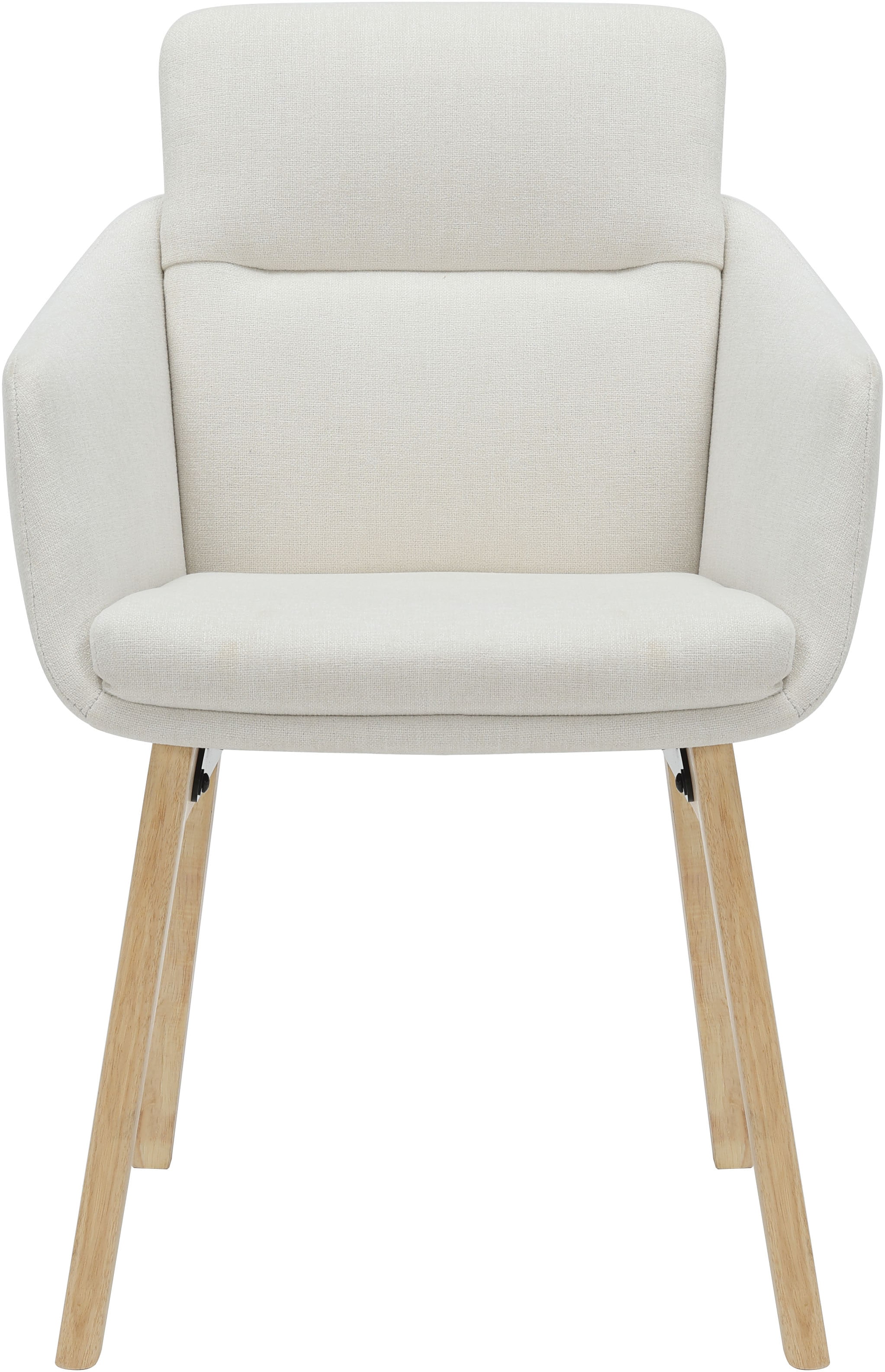 OTTO home Esszimmerstuhl »Hadelin« () 1 Stk.pflegeleichter Webstoff, massives Echtholzgestell, Sitzhöhe ca. 50 cm