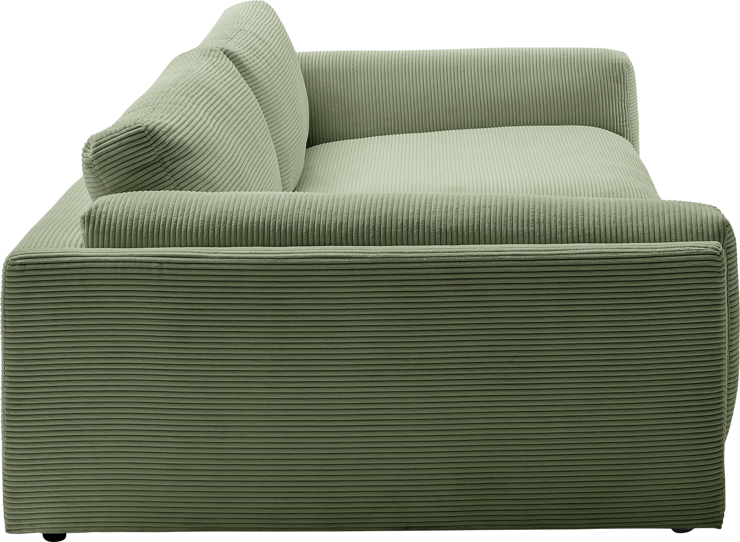 3C Candy Big-Sofa »Karalis mit extra großer Sitztiefe, elegantes Mega Sofa zum Relaxen,« auch in Cord- oder Leder-Bezug, lose Kissen, loungige Bequemlichkeit