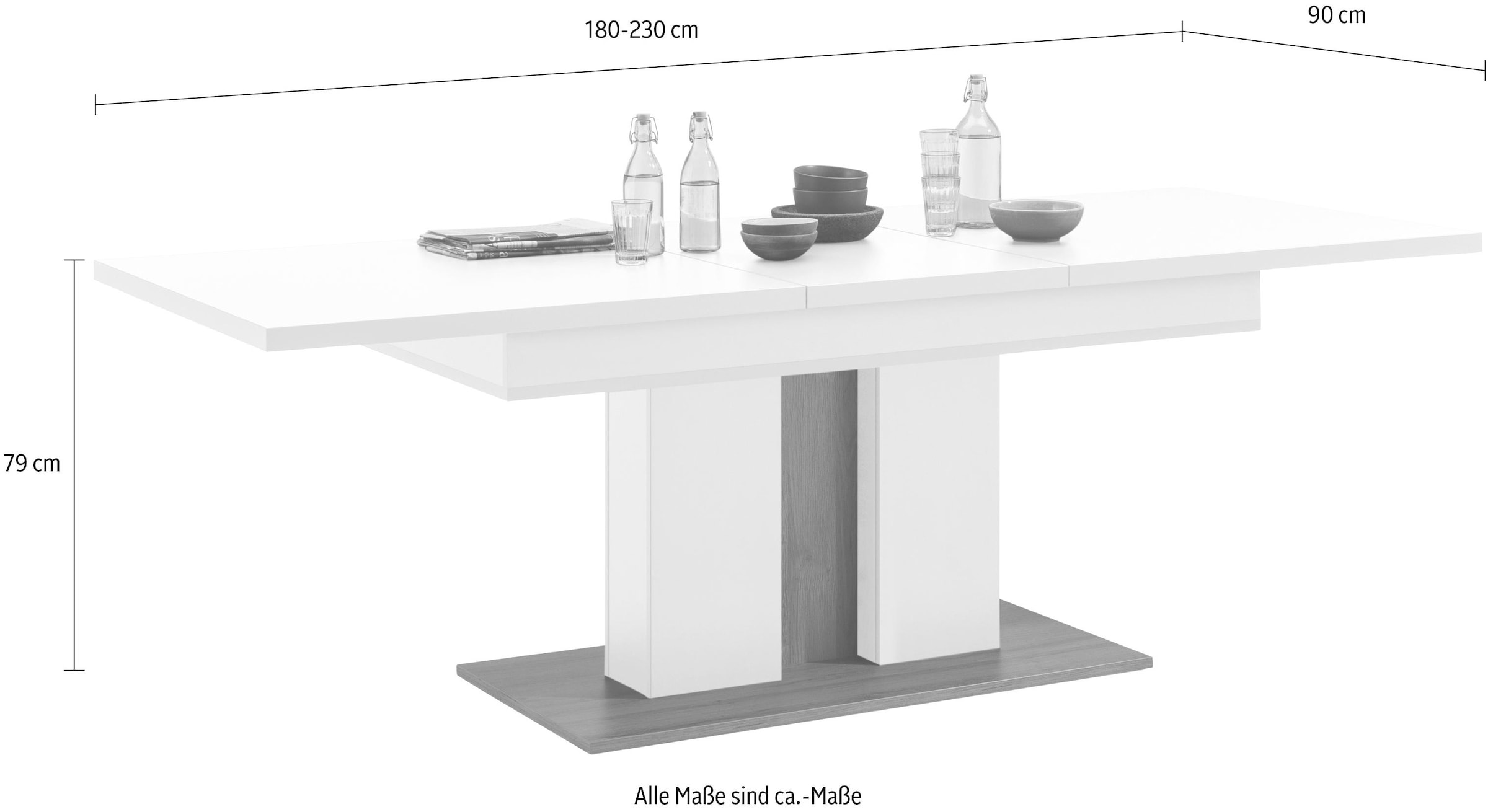 set one by Musterring Esstisch »TACOMA« Typ 69, mit Synchronauszug, Breite 180 cm