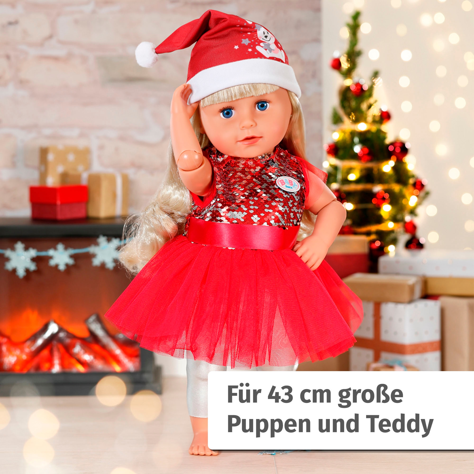 Baby Born Puppenkleidung »Weihnachtsoutfit, 43 cm«