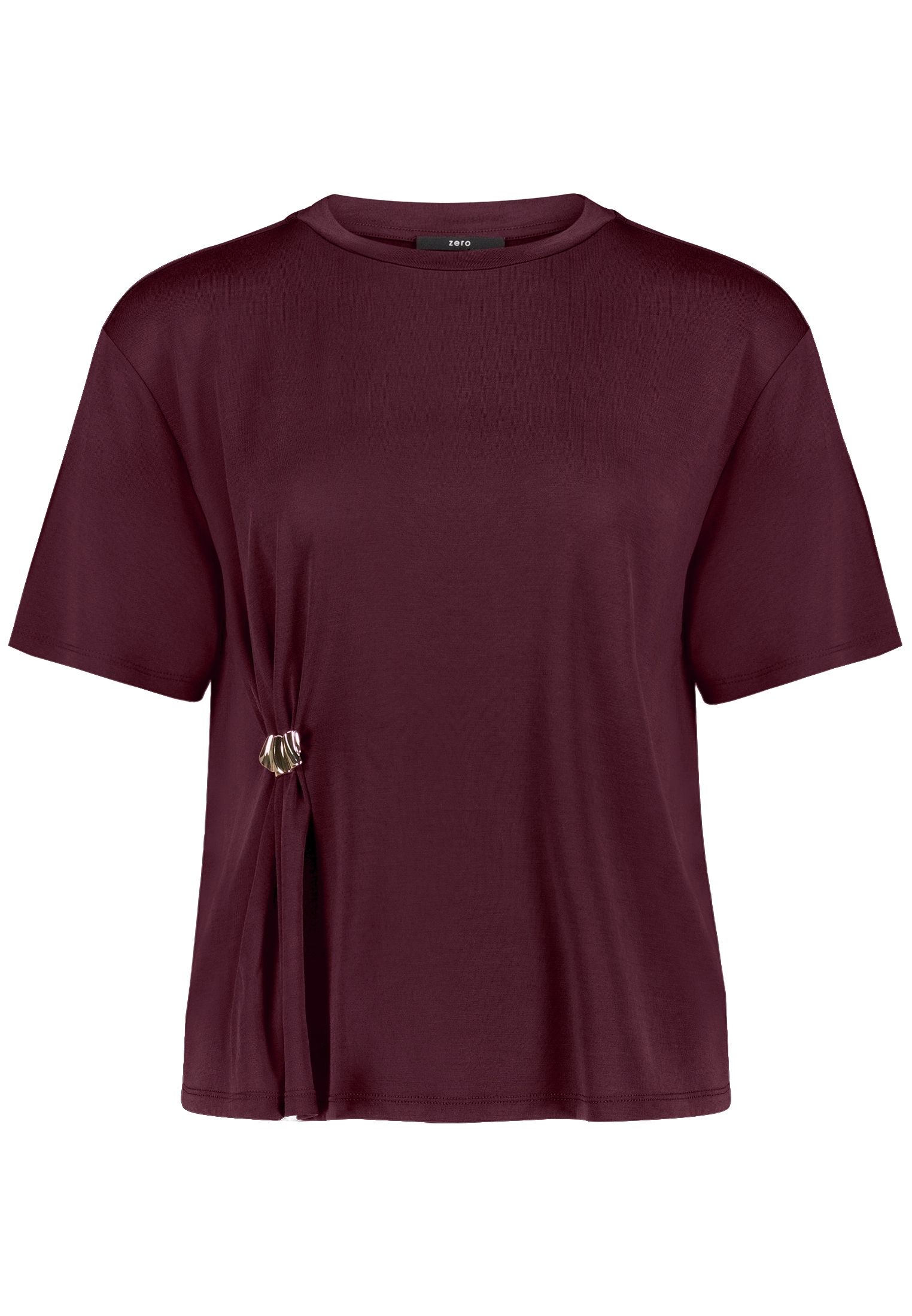 Zero Kurzarmshirt »Halbarm-Shirt mit Schnalle«