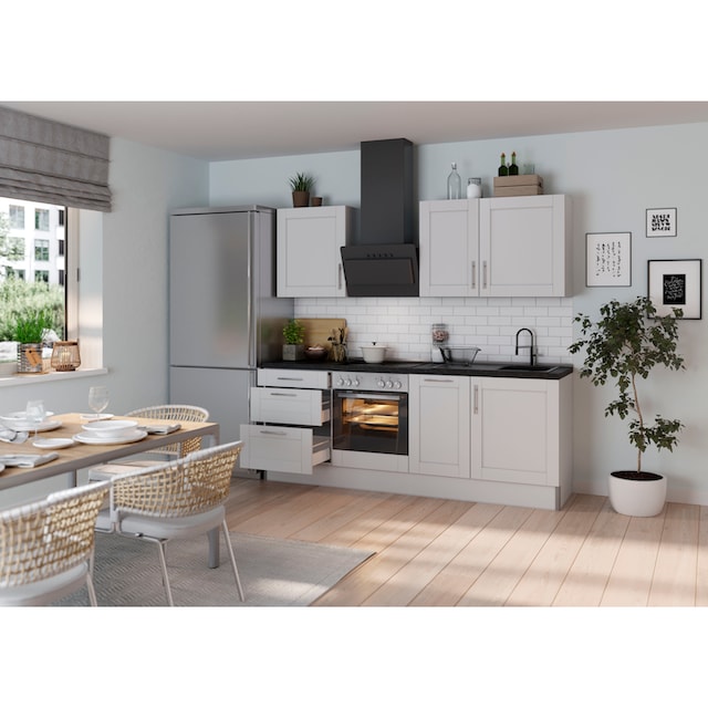 OPTIFIT Küche »Ahus«, Breite 225 cm,wahlweise mit E-Geräten,MDF  Fronten,Soft Close Funktion online bei OTTO