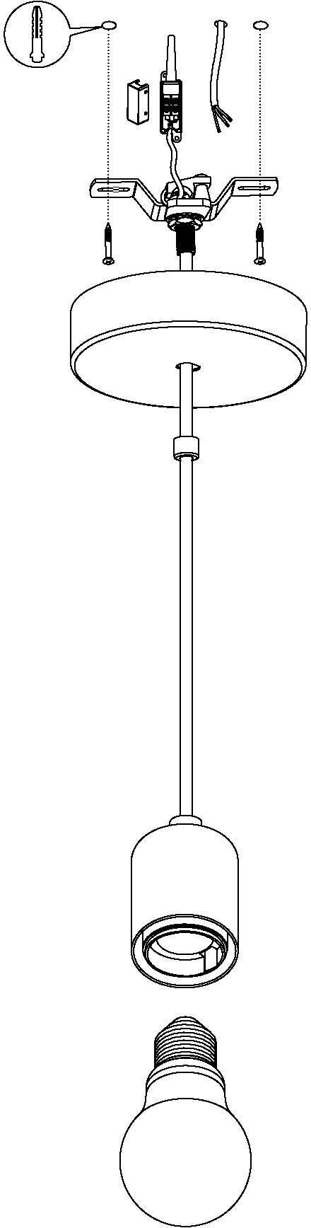 EGLO Pendelleuchte »YORTH« E27 Hängeleuchte, Hängelampe