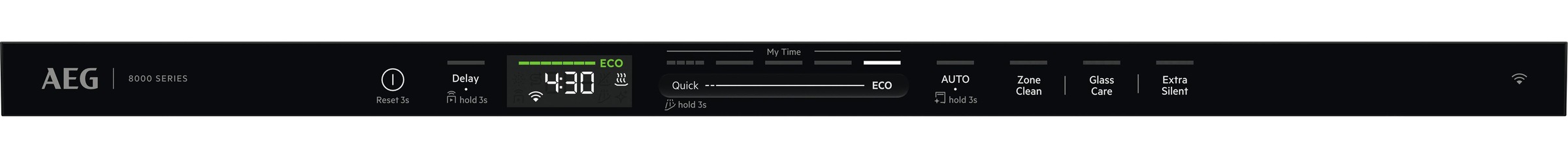 AEG vollintegrierbarer Geschirrspüler Serie 8000, 60 cm, WiFi »GI8200A2TC« 14 tlg. Maßgedecke Leise Spülmaschine 38 dB kraftvoll gegen Eingebranntes bei 8,4l Wasser