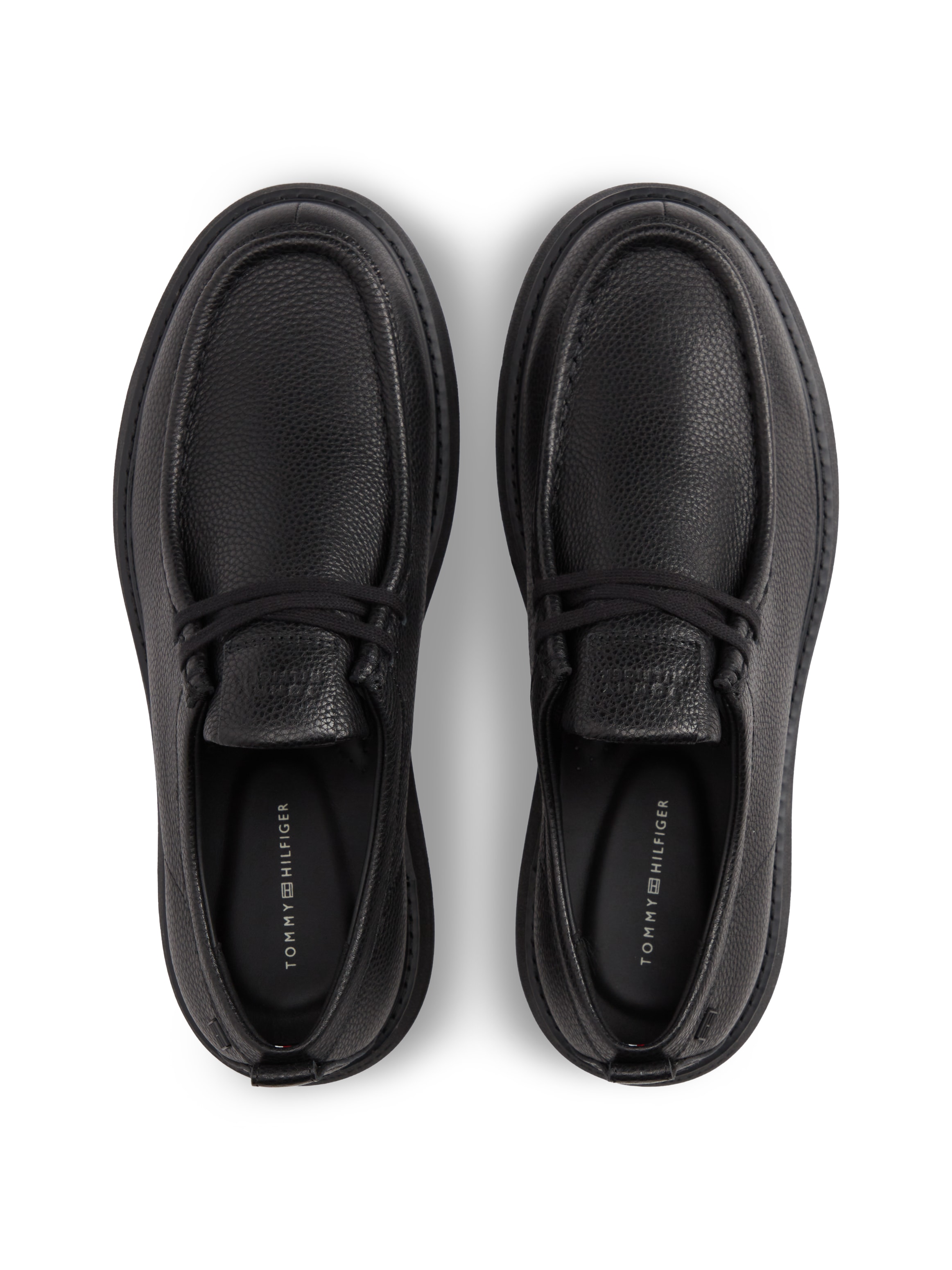 Tommy Hilfiger Schnürschuh »COMFORT LEATHER MOC TOE SHOE«  Halbschuh mit angesagter Mokassin-Naht