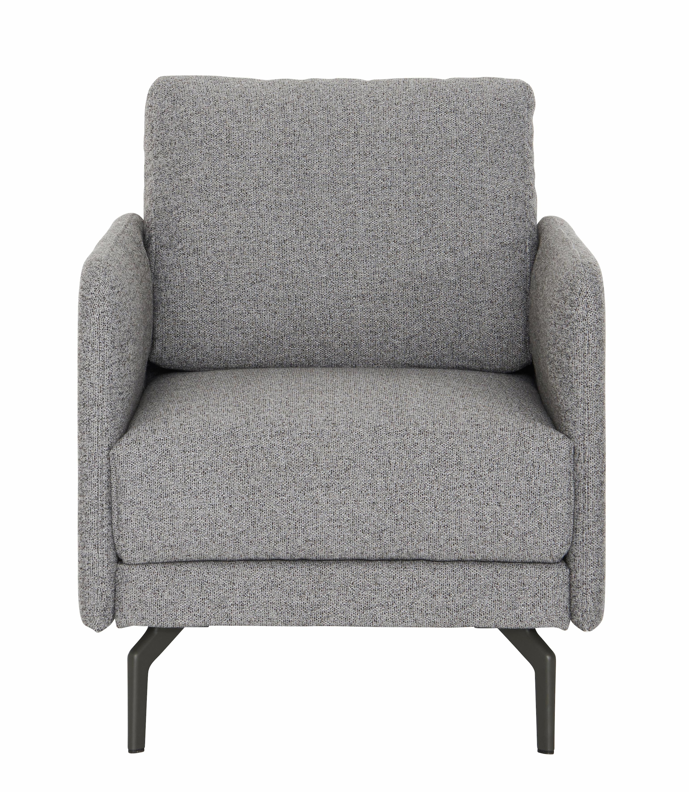 Creation BY ROLF BENZ Sessel »CR.450, Designsessel, Loungesessel« Armlehne sehr schmal, Breite 70 cm, Alugussfuß Umbragrau