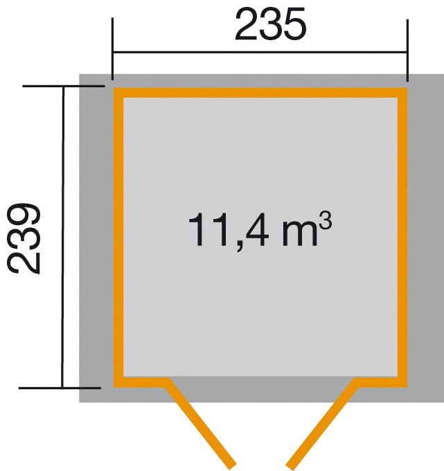 weka Gartenhaus »224 Gr.3«