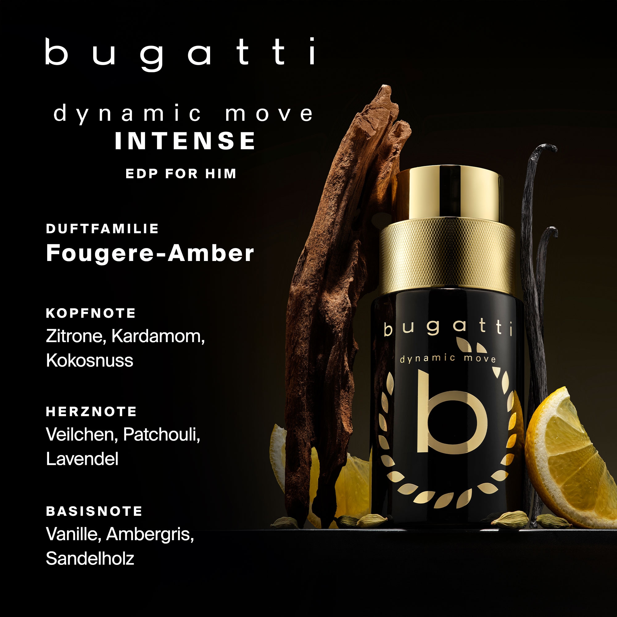 bugatti Eau de Parfum »bugatti dynamic move INTENSE for him EdP 100ml«