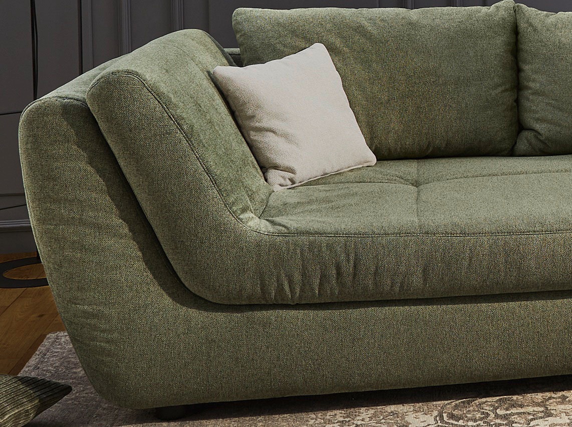 Jockenhöfer Gruppe Ecksofa »Rascasse, L-Form, Rampenotik im modernen Design« alle Kissen inklusive, rechts oder links montierbar, XXL-Breite: 322cm