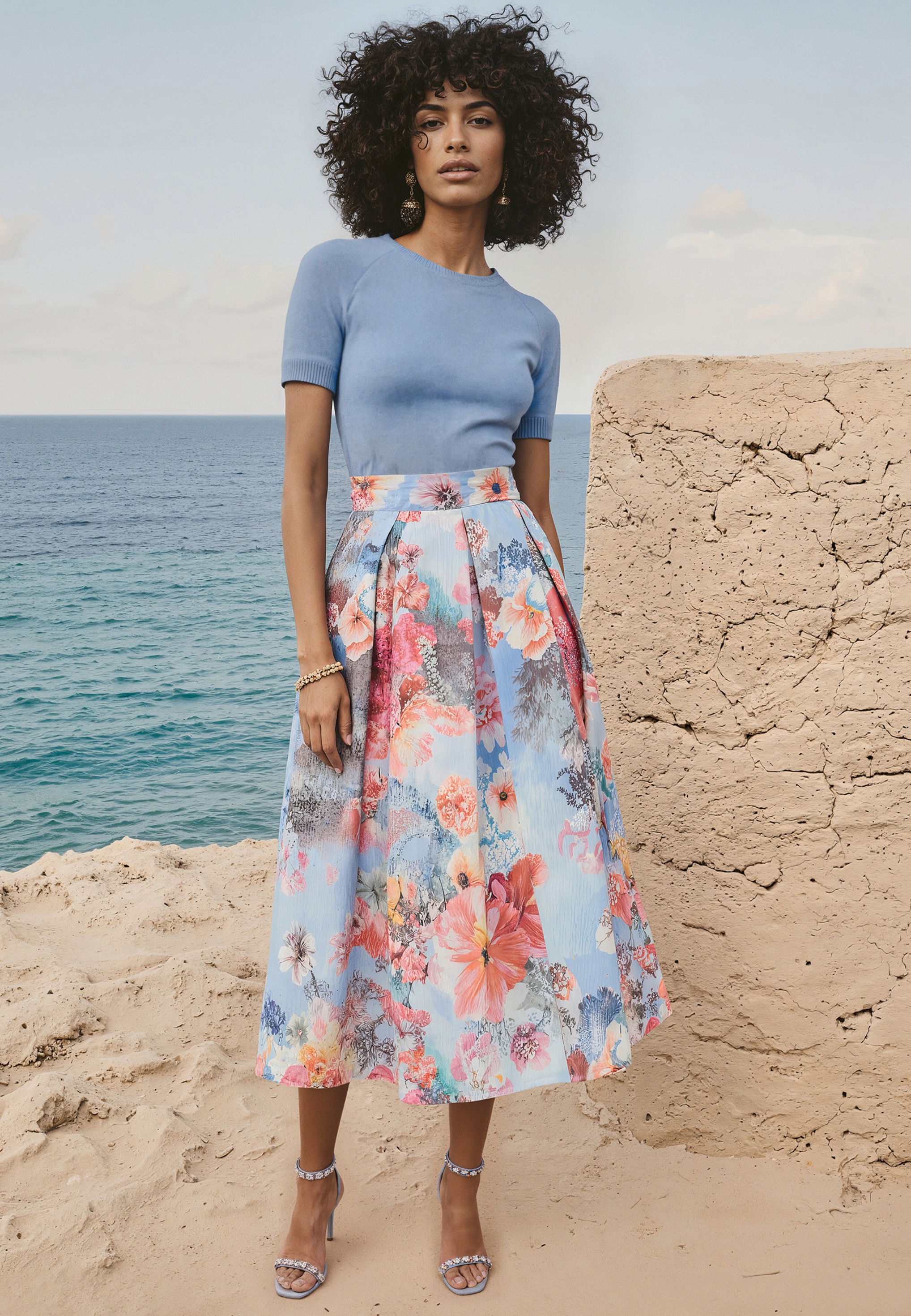 Vera Mont Faltenrock »Faltenrock mit Jacquard«