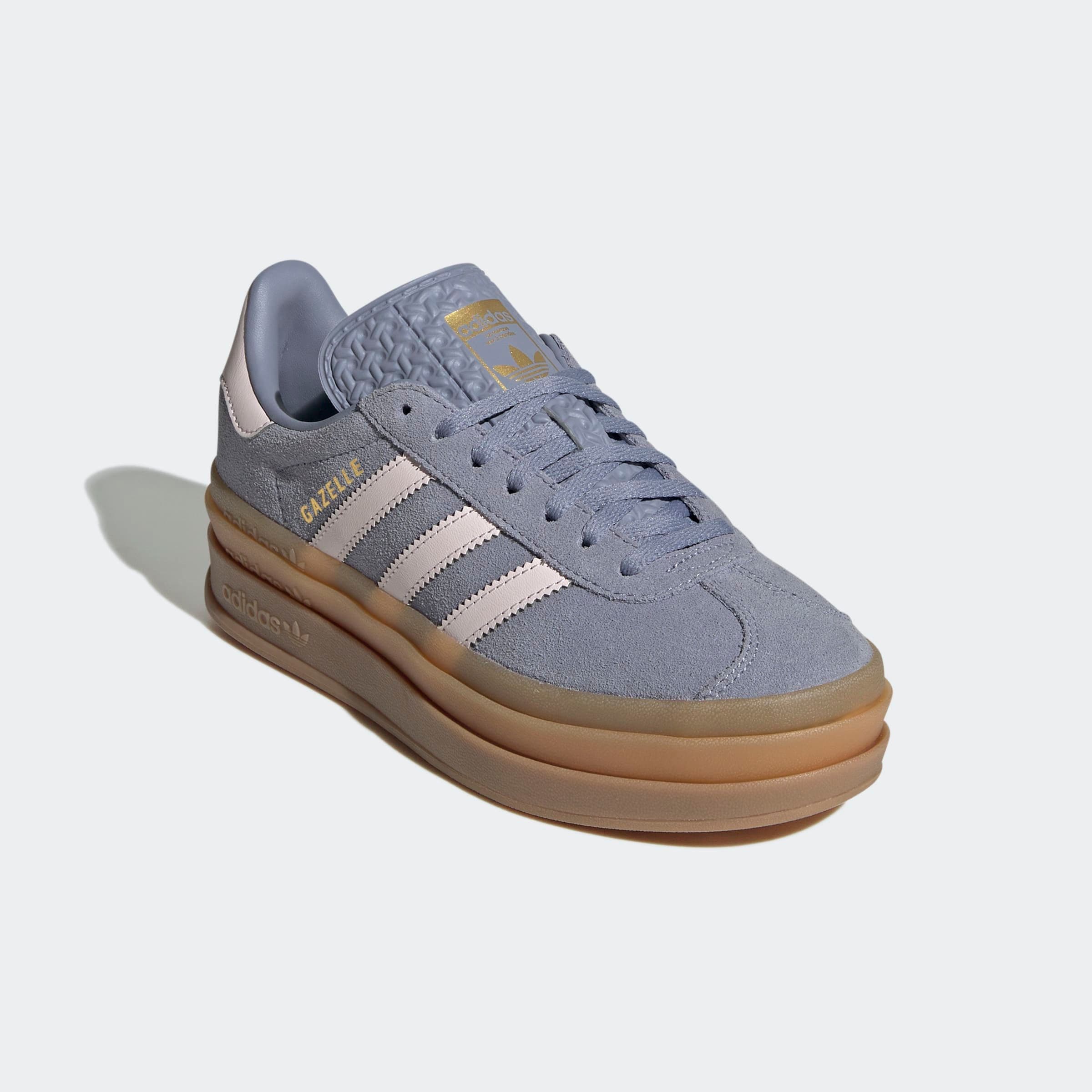 Adidas Originals Plateausneaker »GAZELLE BOLD« in silberfarben, Größe 36
